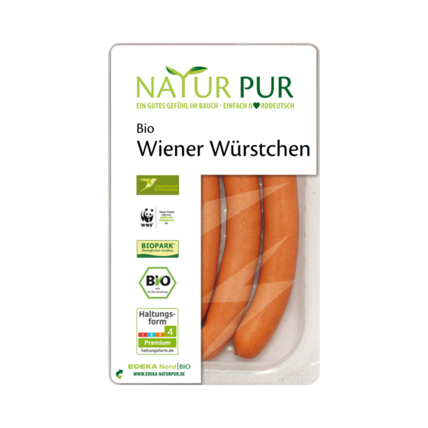 Bio Natur Pur Wiener Würstchen 4x50g