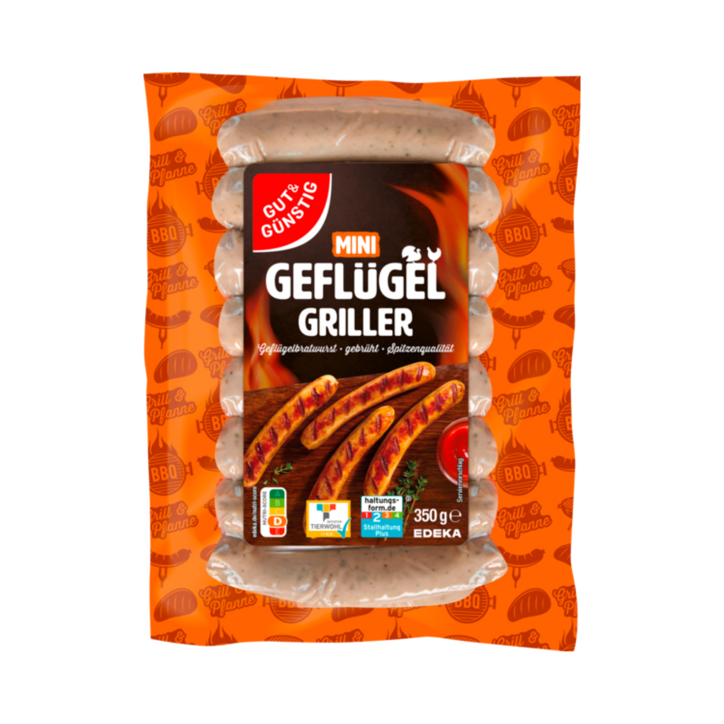 G&G Mini Knusper Griller Geflügelbratwurst 350g QS ITW