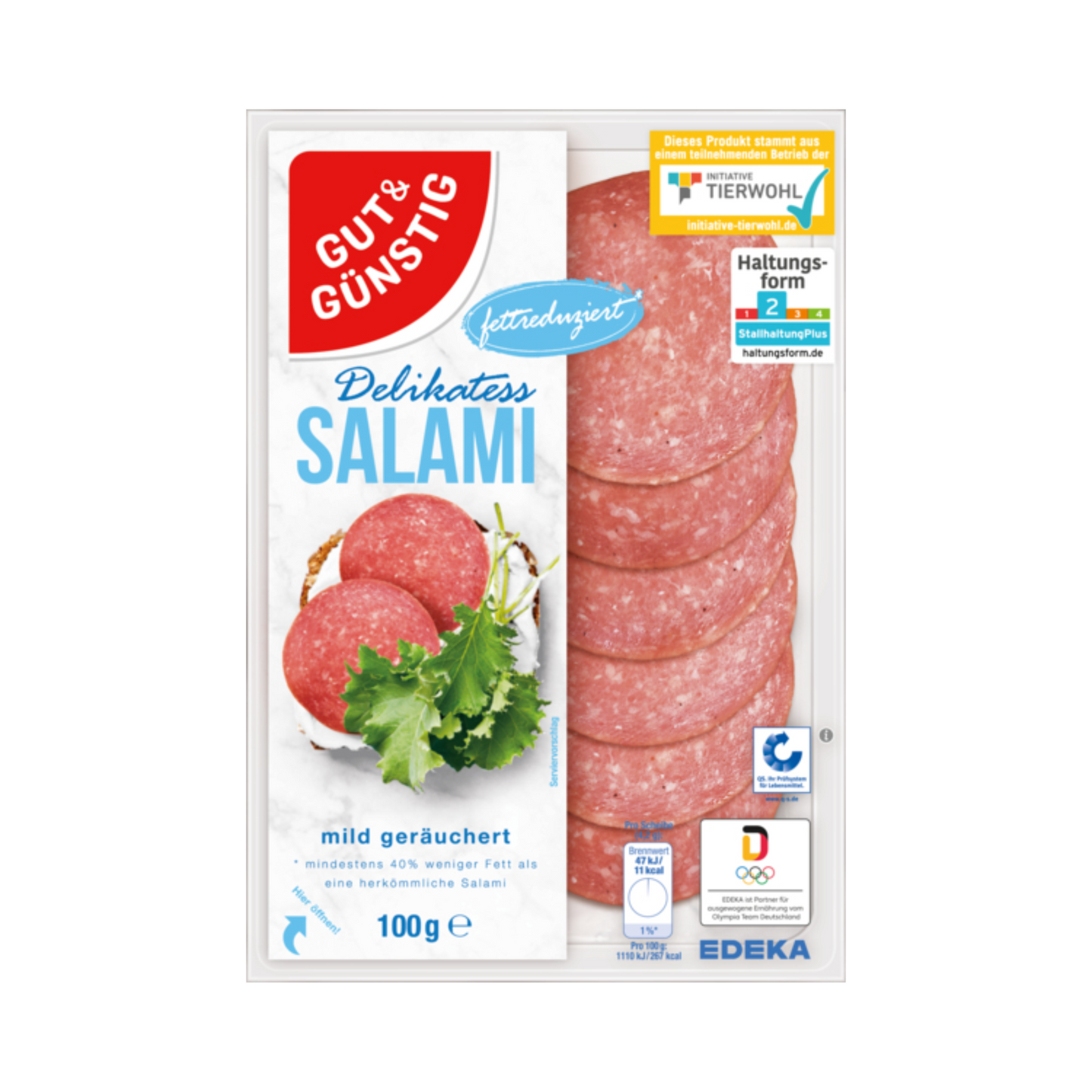 GUT&GÜNSTIG Salami leicht 100g QS ITW