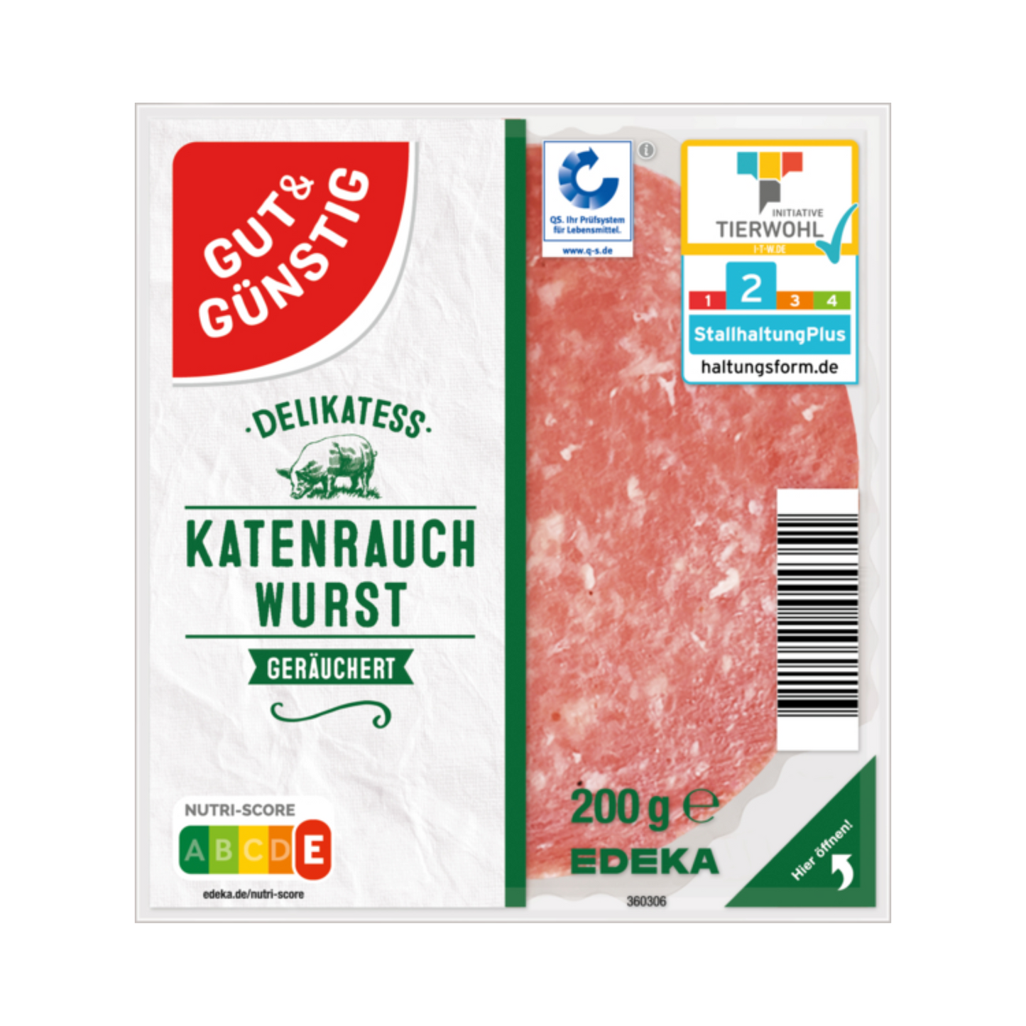 GUT&GÜNSTIG Katenrauchwurst 200g QS ITW