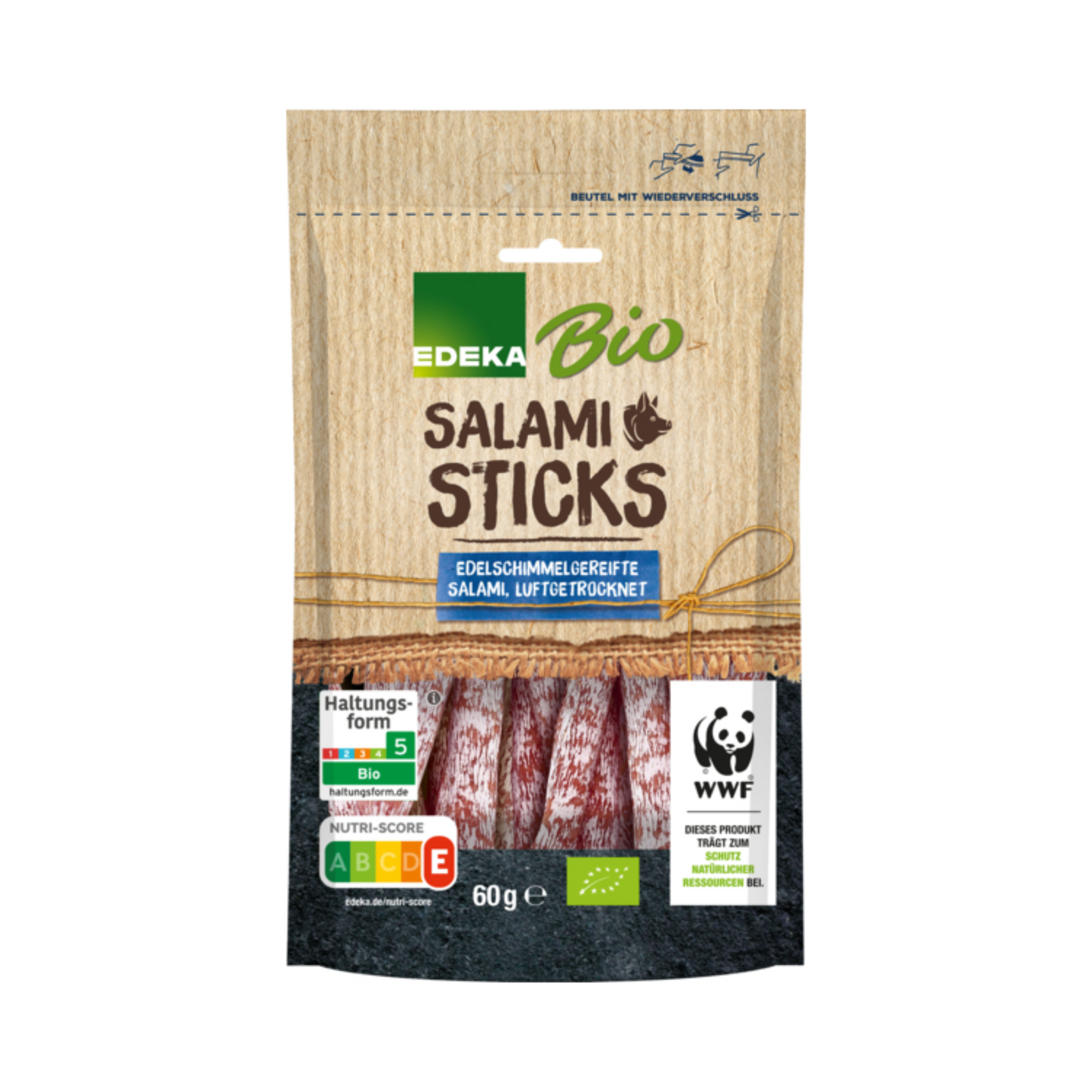 Bio EDEKA Salami Sticks classic 60g