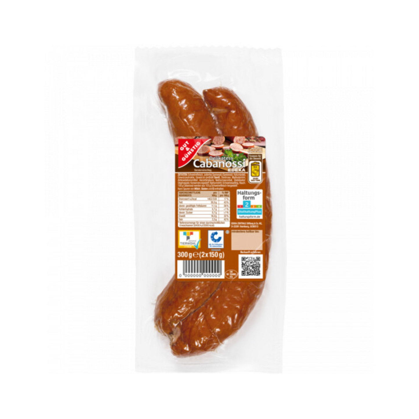 GUT&GÜNSTIG Cabanossi 2x150g QS ITW