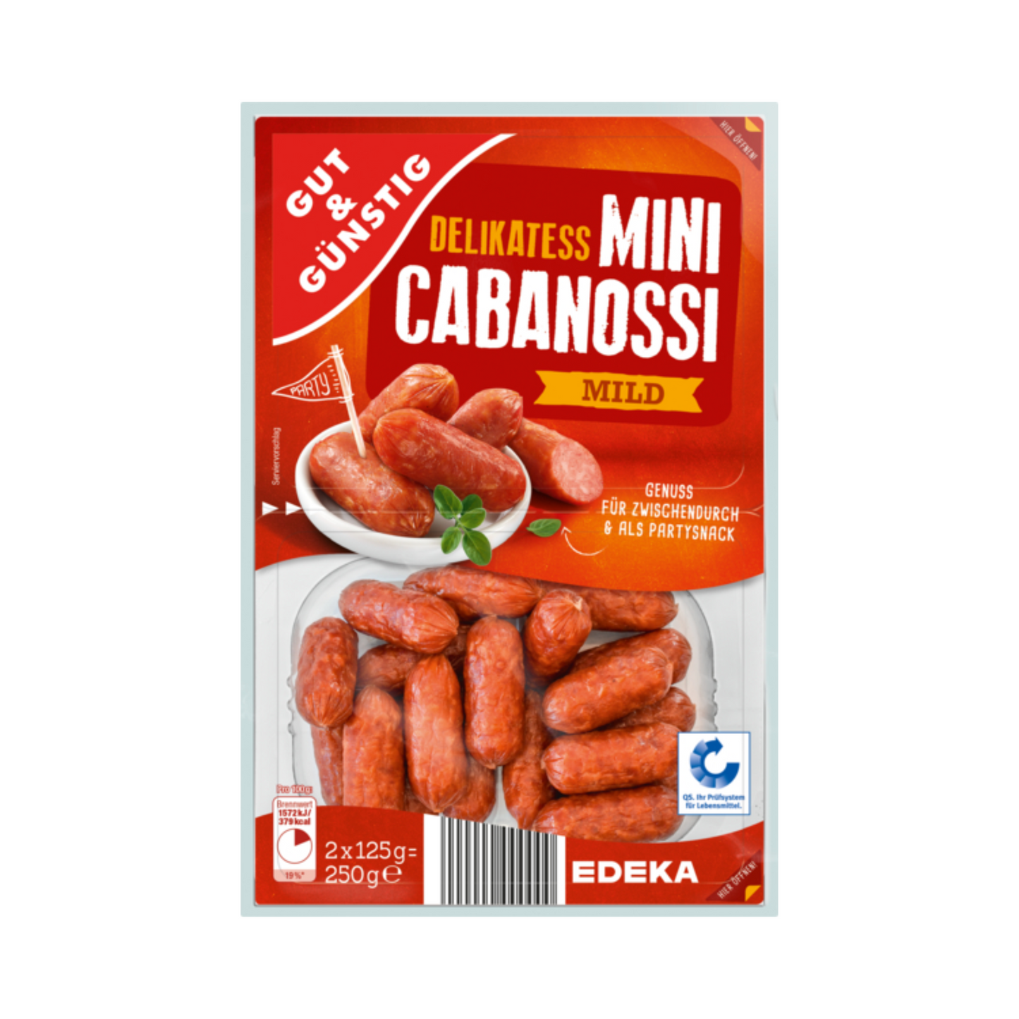 GUT&GÜNSTIG Mini Cabanossi mild 250g QS ITW