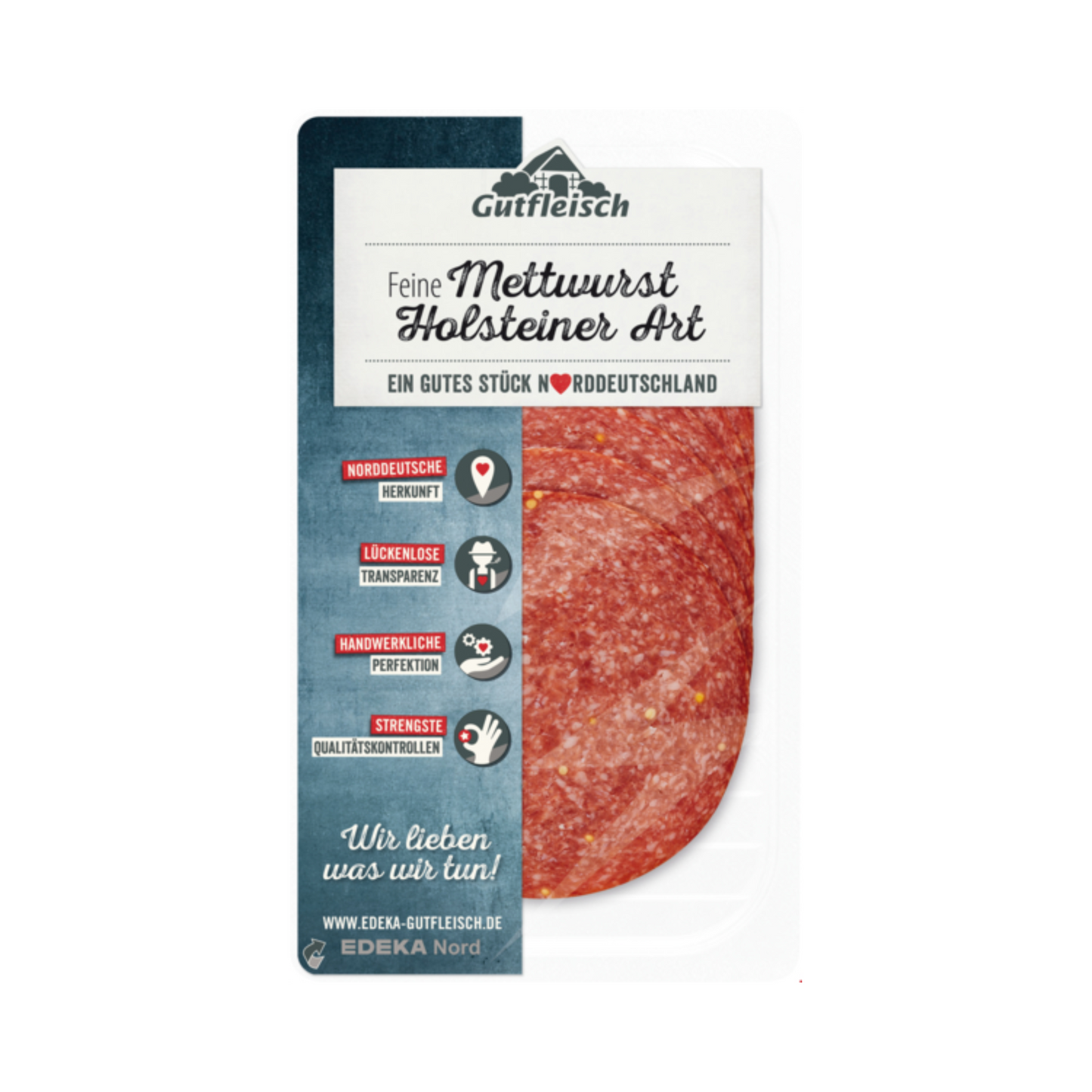 Gutfleisch Holsteiner Mettwurst fein 80g
