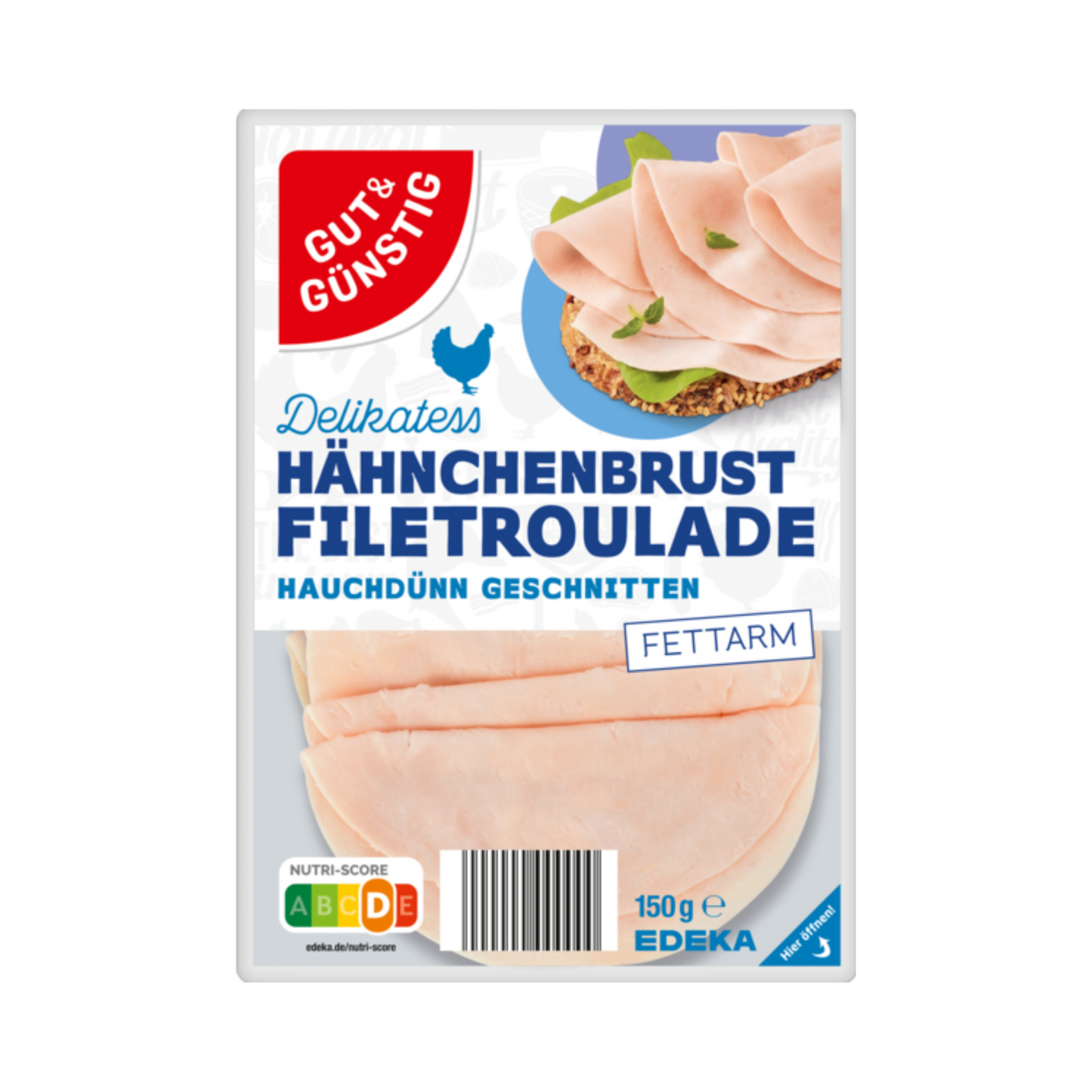 GUT&GÜNSTIG Hähnchenbrustfiletroulade 150g