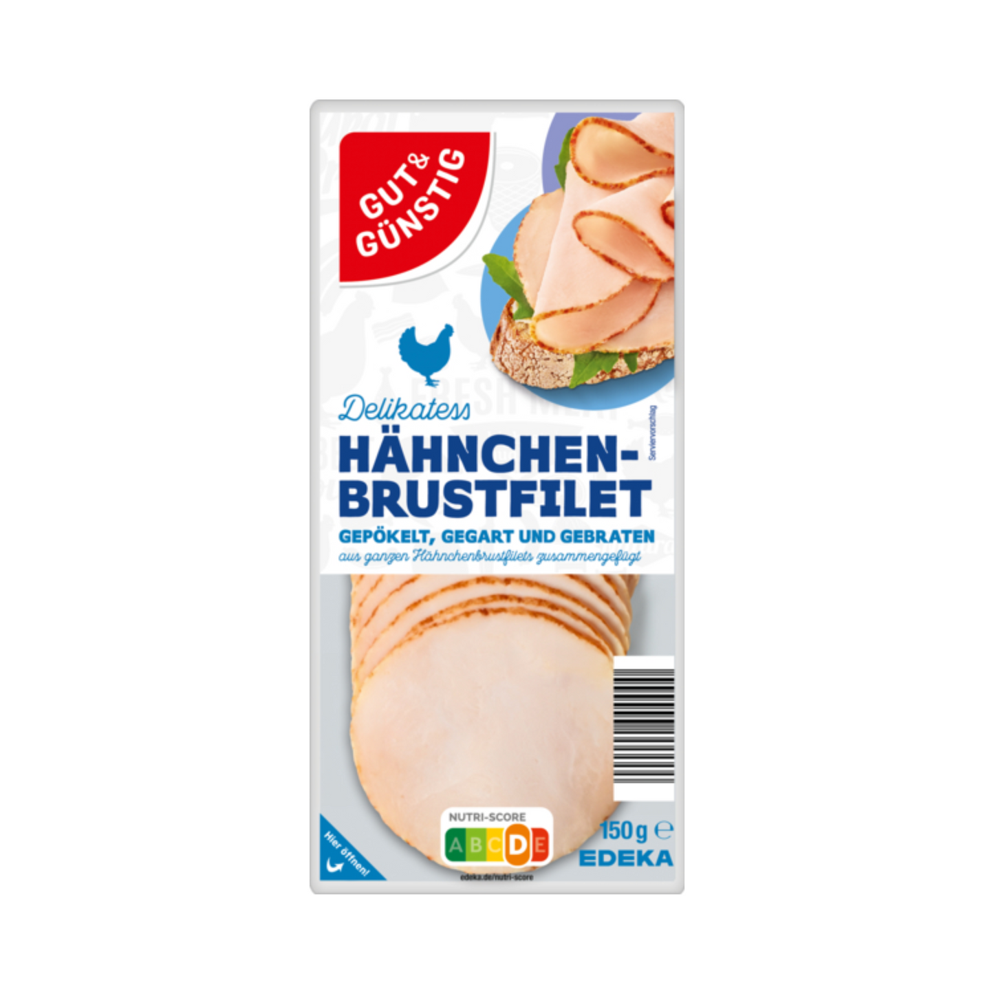 GUT&GÜNSTIG Hähnchenbrustfilet 150g