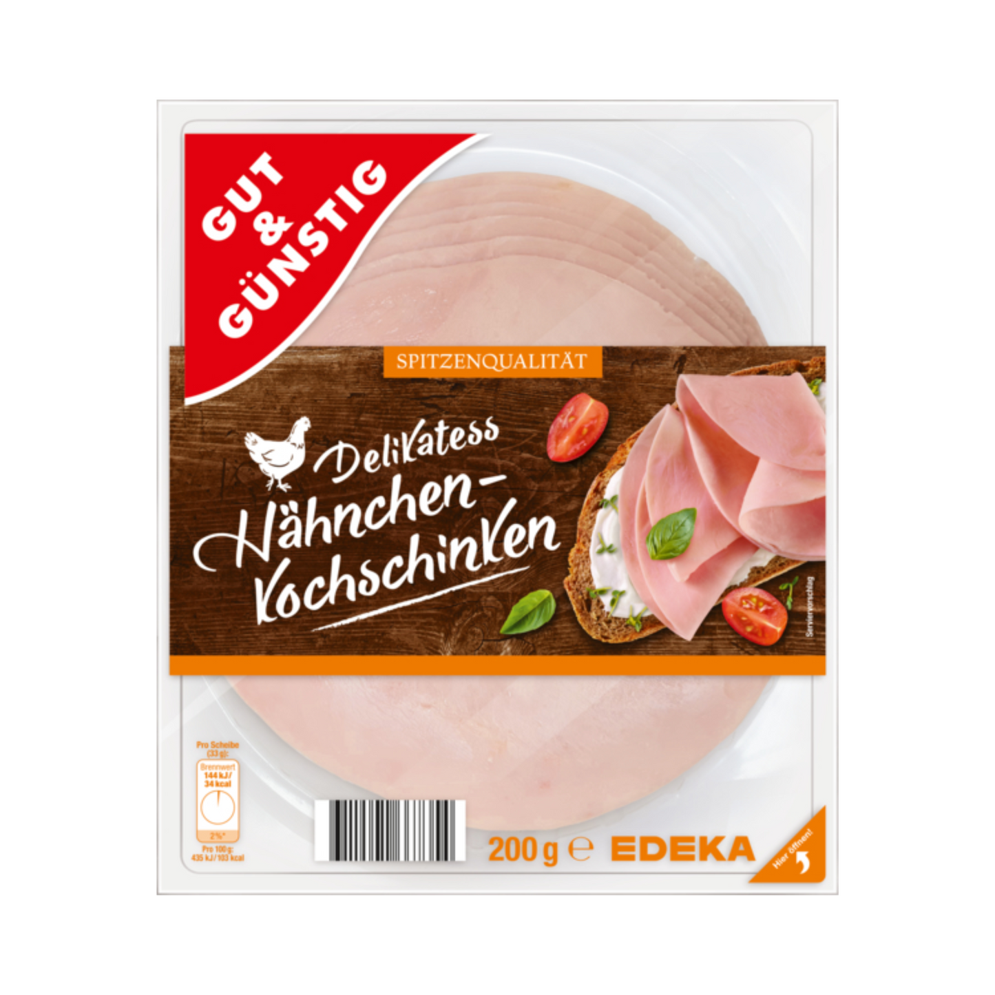 GUT&GÜNSTIG Hähnchenkochschinken 200g