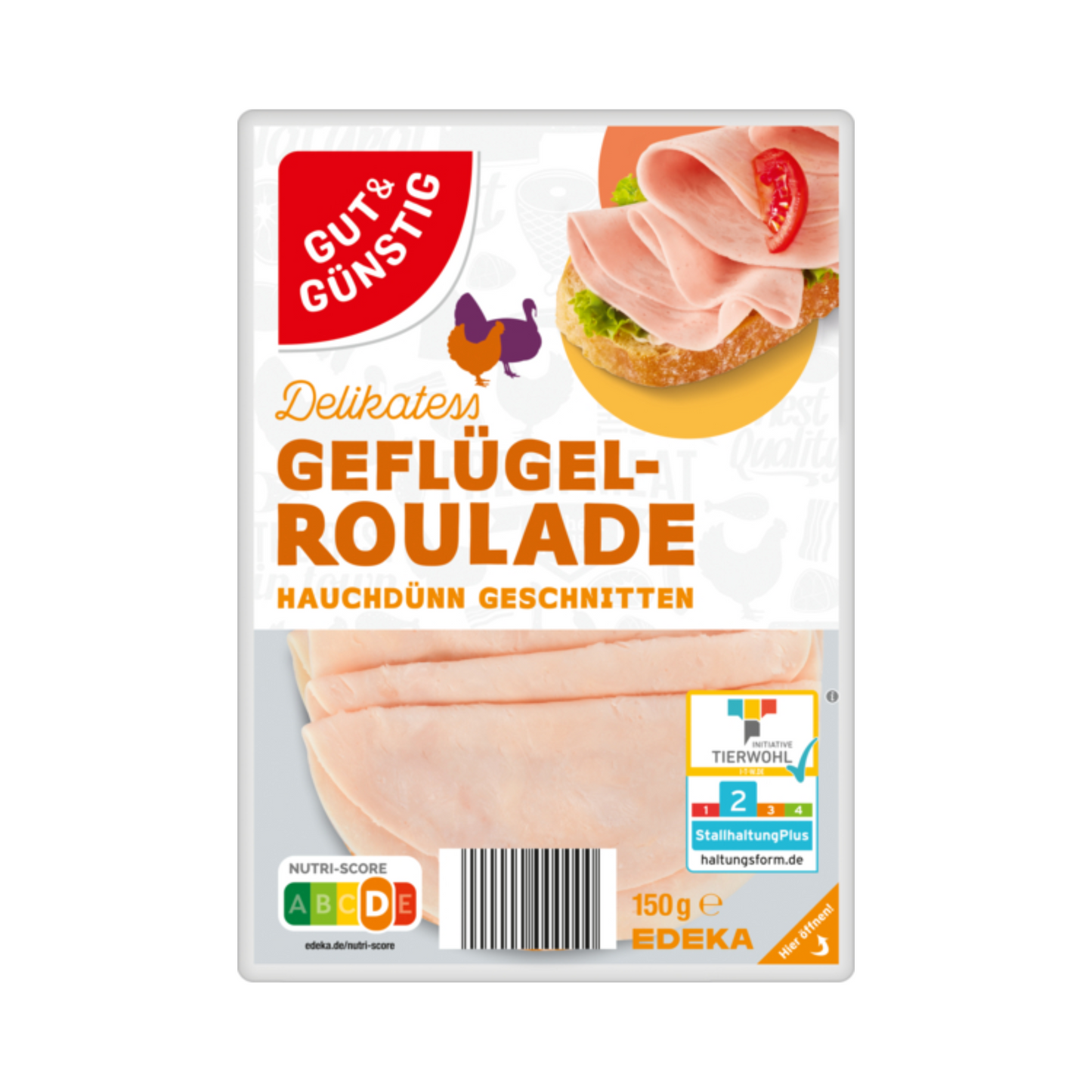 GUT&GÜNSTIG Geflügel-Roulade 150g ITW