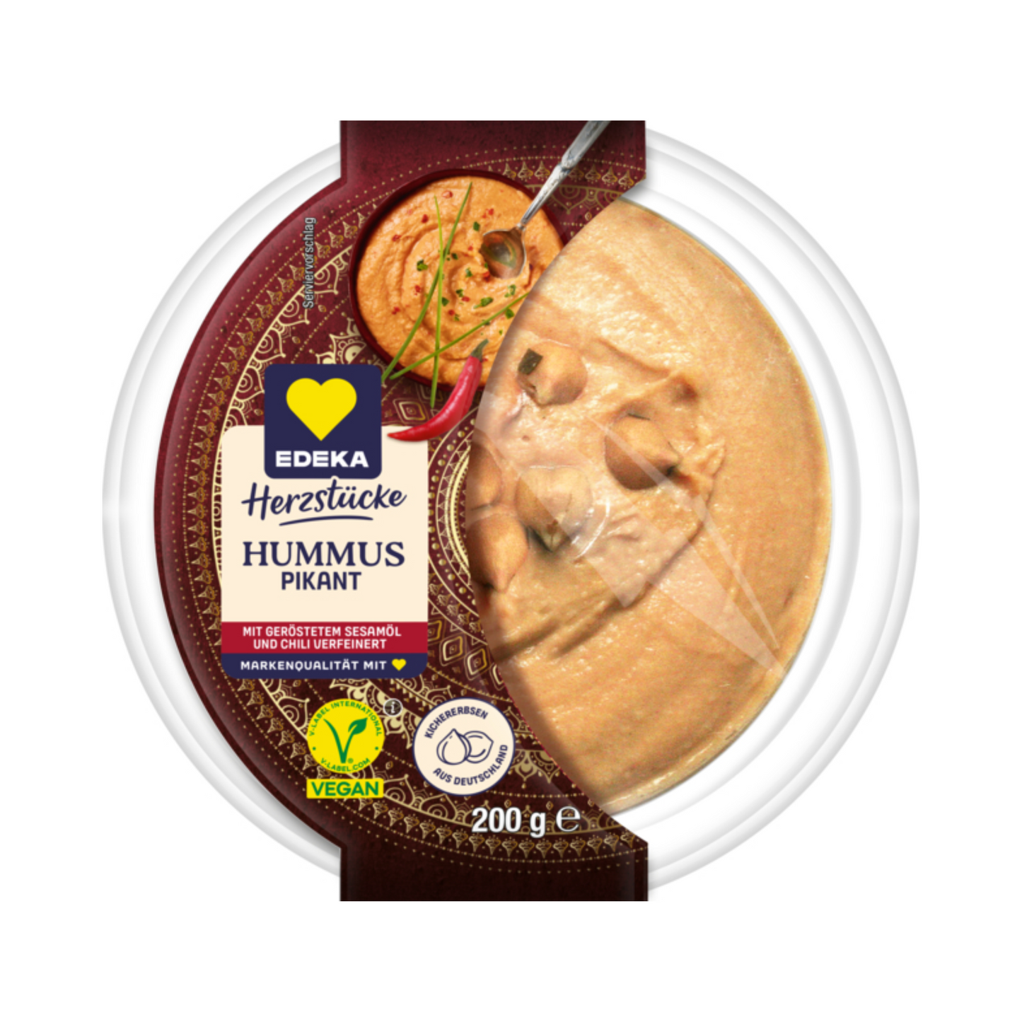 EDEKA Herzstücke Hummus pikant 200g