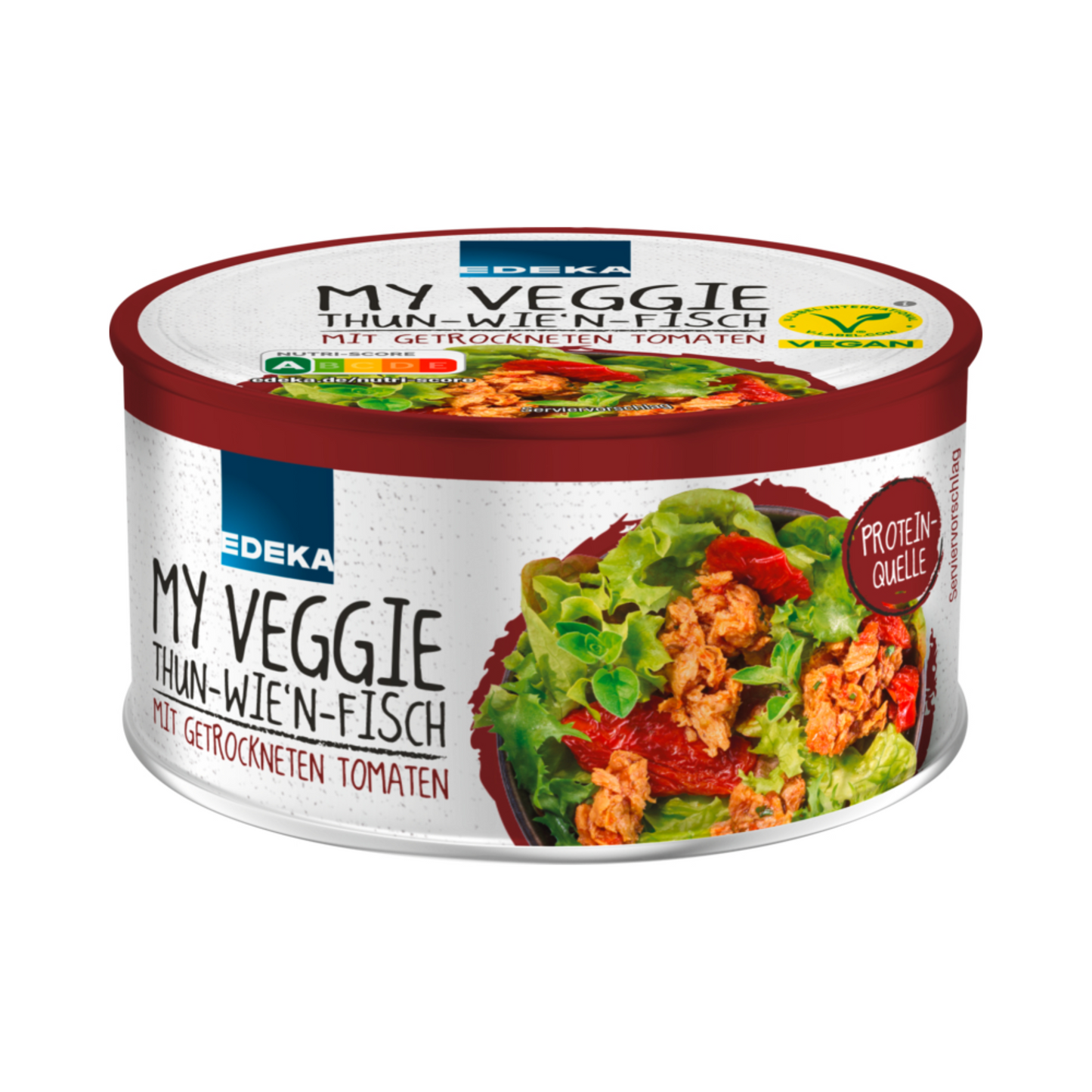 EDEKA My Veggie Vegan Thun-wie'n-Fisch mit getrockneter Tomate 150g