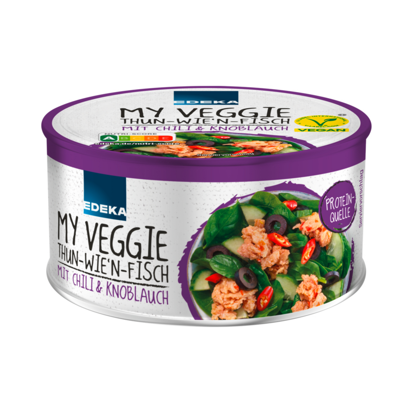 EDEKA My Veggie Vegan Thun-wie'n-Fisch mit Chili und Knoblauch 150g