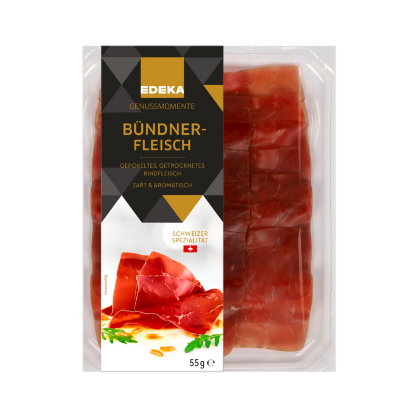 EDEKA Genussmomente Original Schweizer Bündner Fleisch Servierschnitt 55g