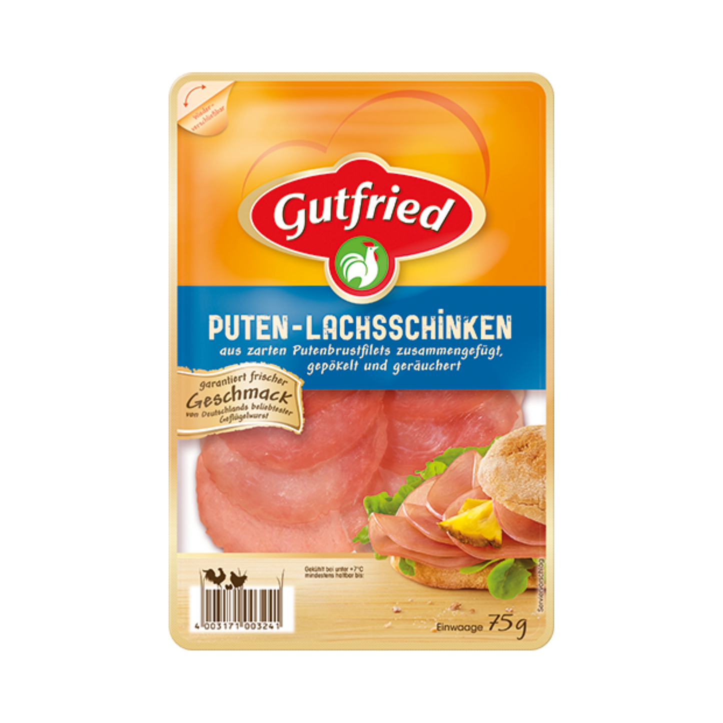 Gutfried Puten-Lachschinken 75g