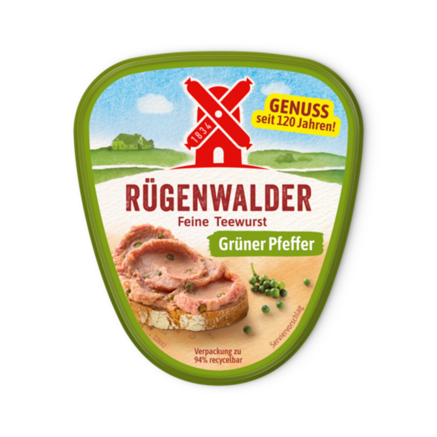 Rügenwalder Teewurst mit grünen Pfeffer 125g