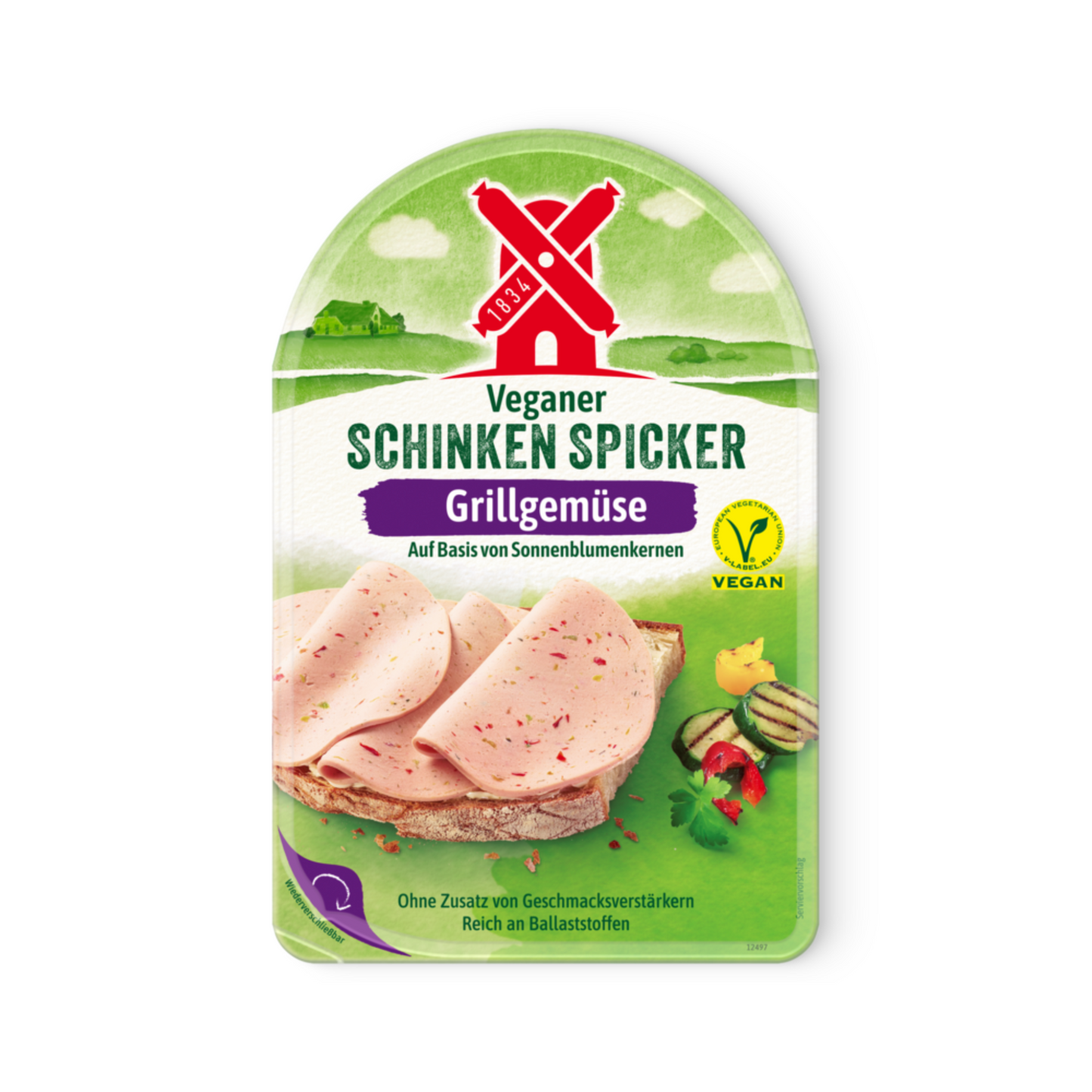 Schinkenspicker Veganer Schinken mit Grillgemüse 80g
