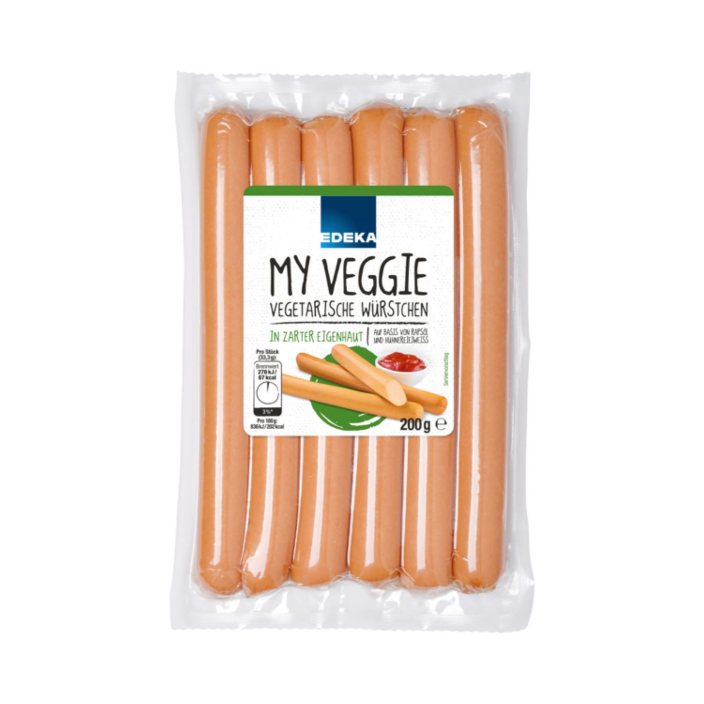 EDEKA My Veggie Vegetarische Wiener Würstchen 200g