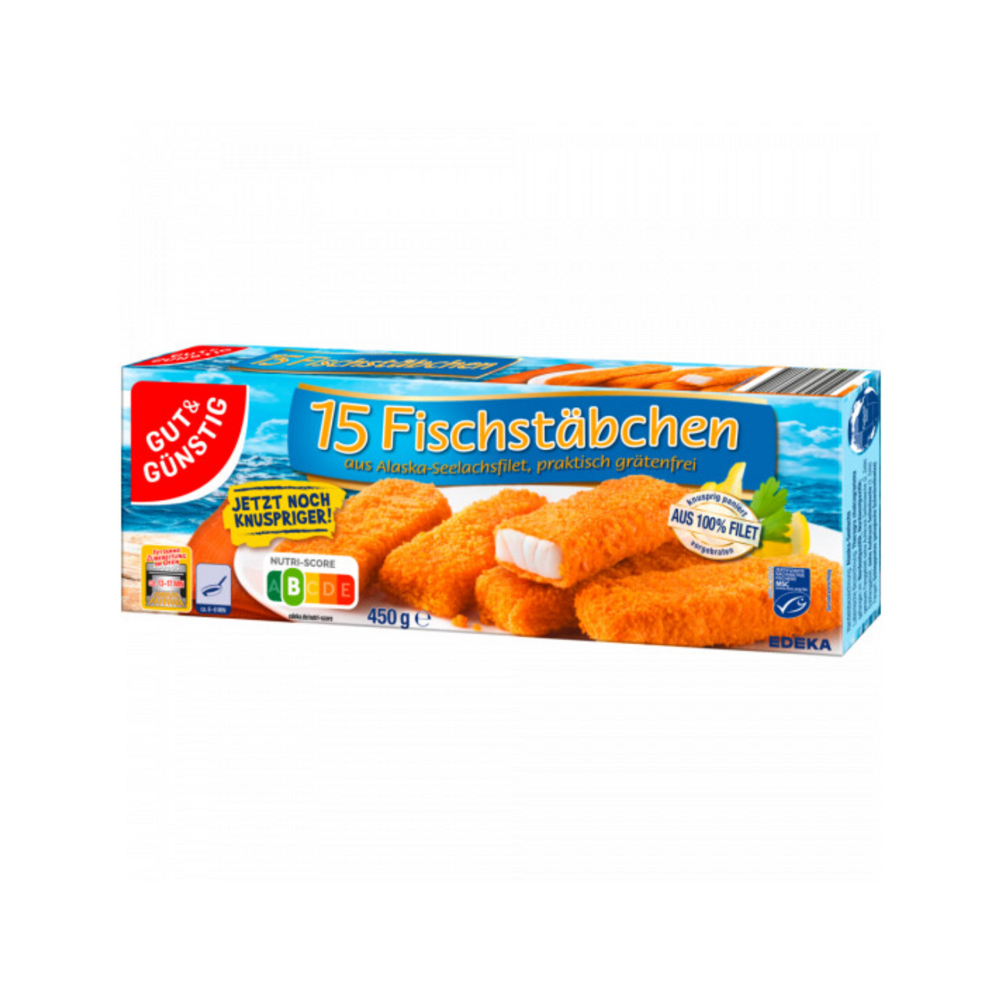 MSC GUT&GÜNSTIG Fischstäbchen Alaska Seelachs 450g