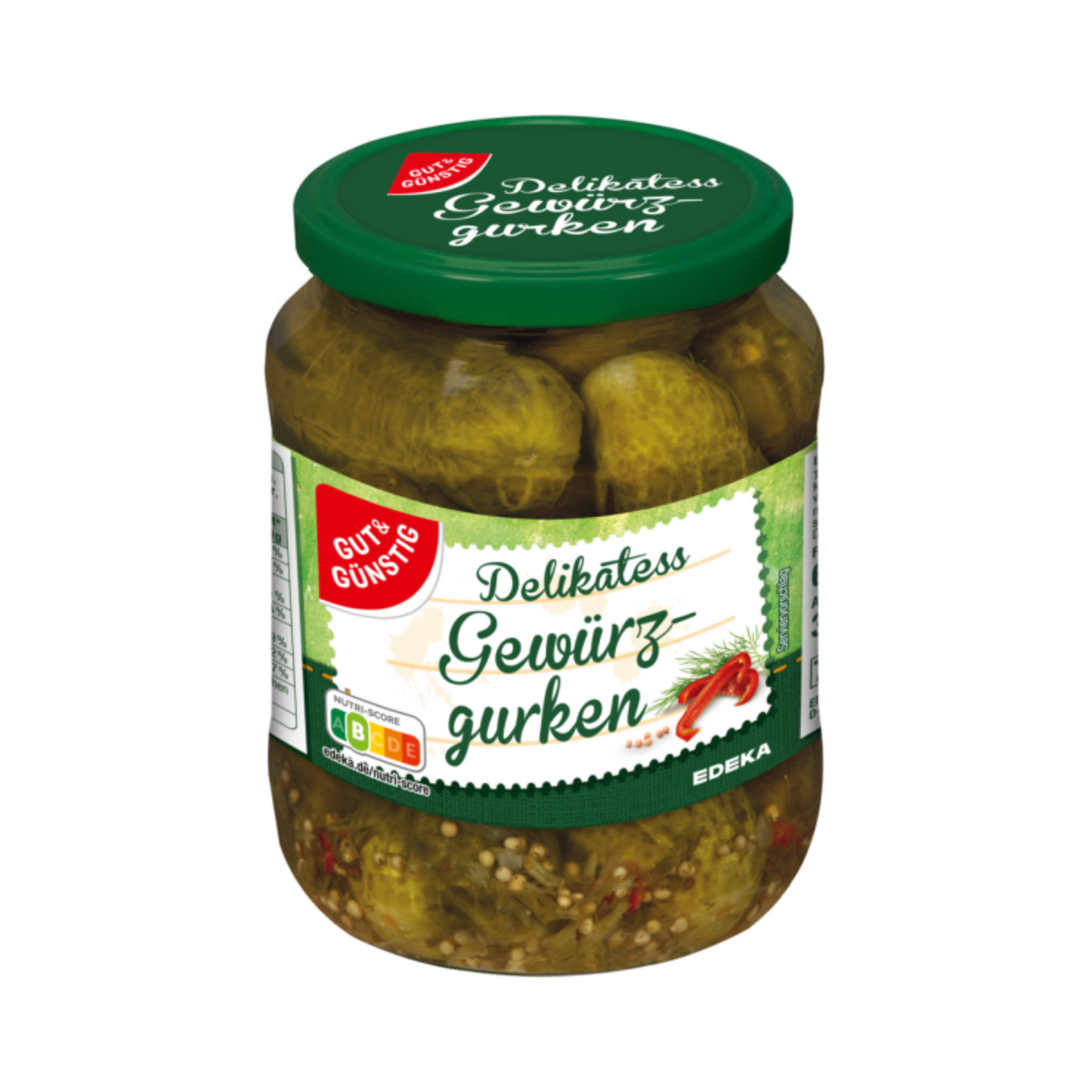 GUT&GÜNSTIG Delikatess Gewürzgurken 670g