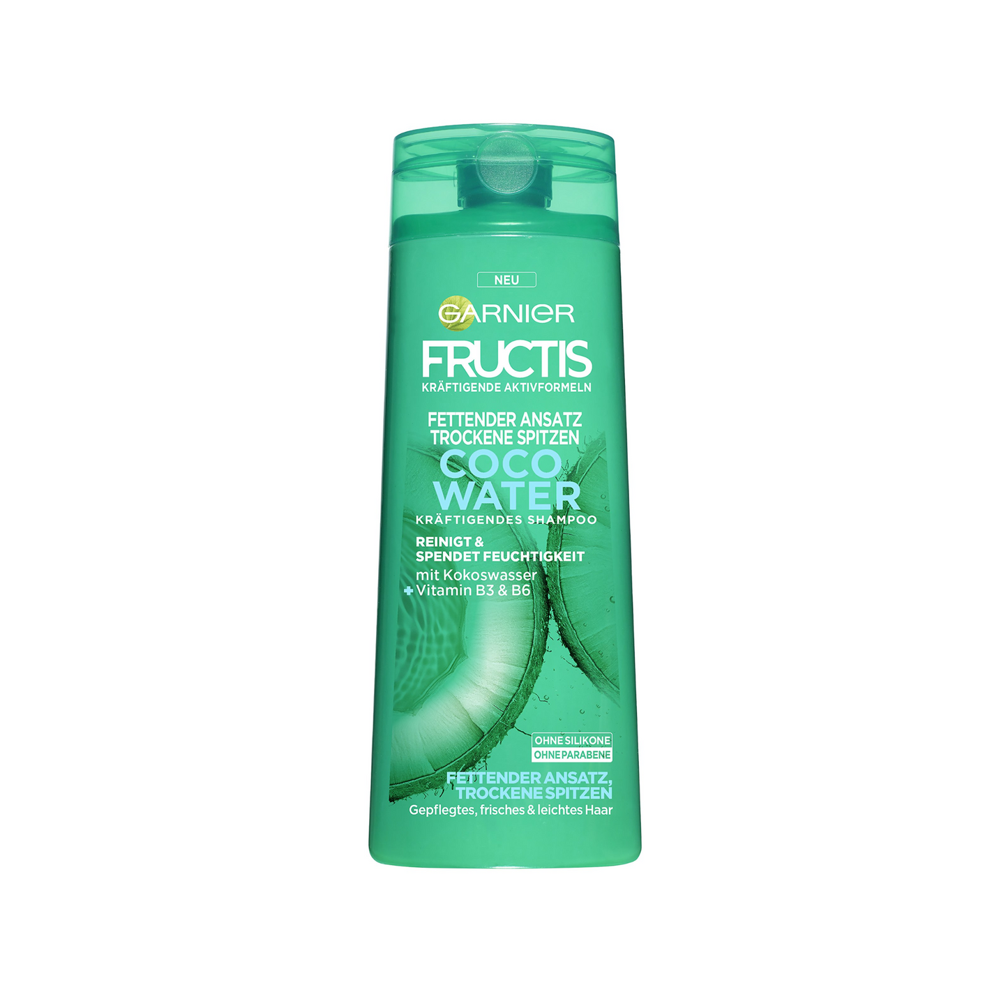 Garnier Fructis Shampoo Coco Water für fettigen Ansatz und trockene Spitzen 250ml