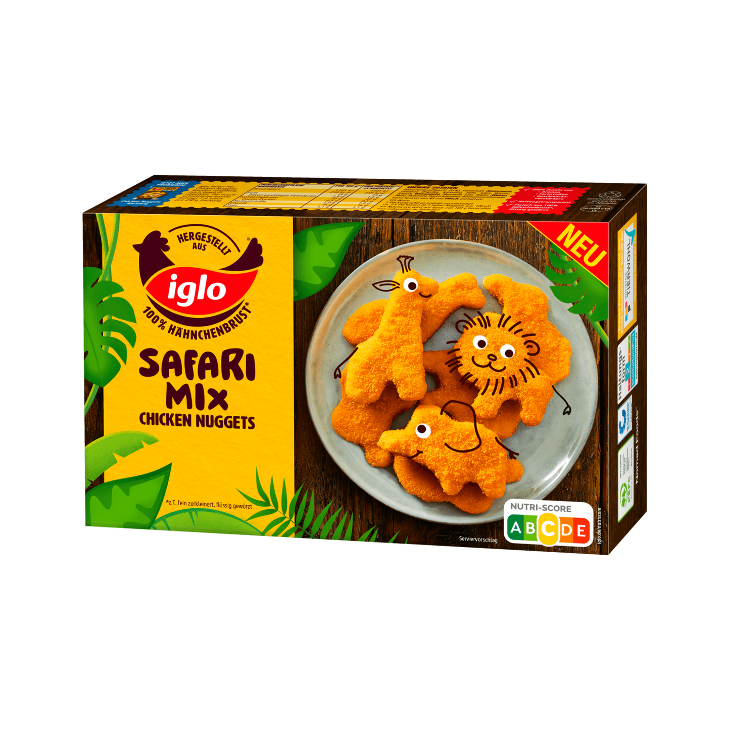 Iglo Chicken Nuggets Safari Mix 250g QS ITW