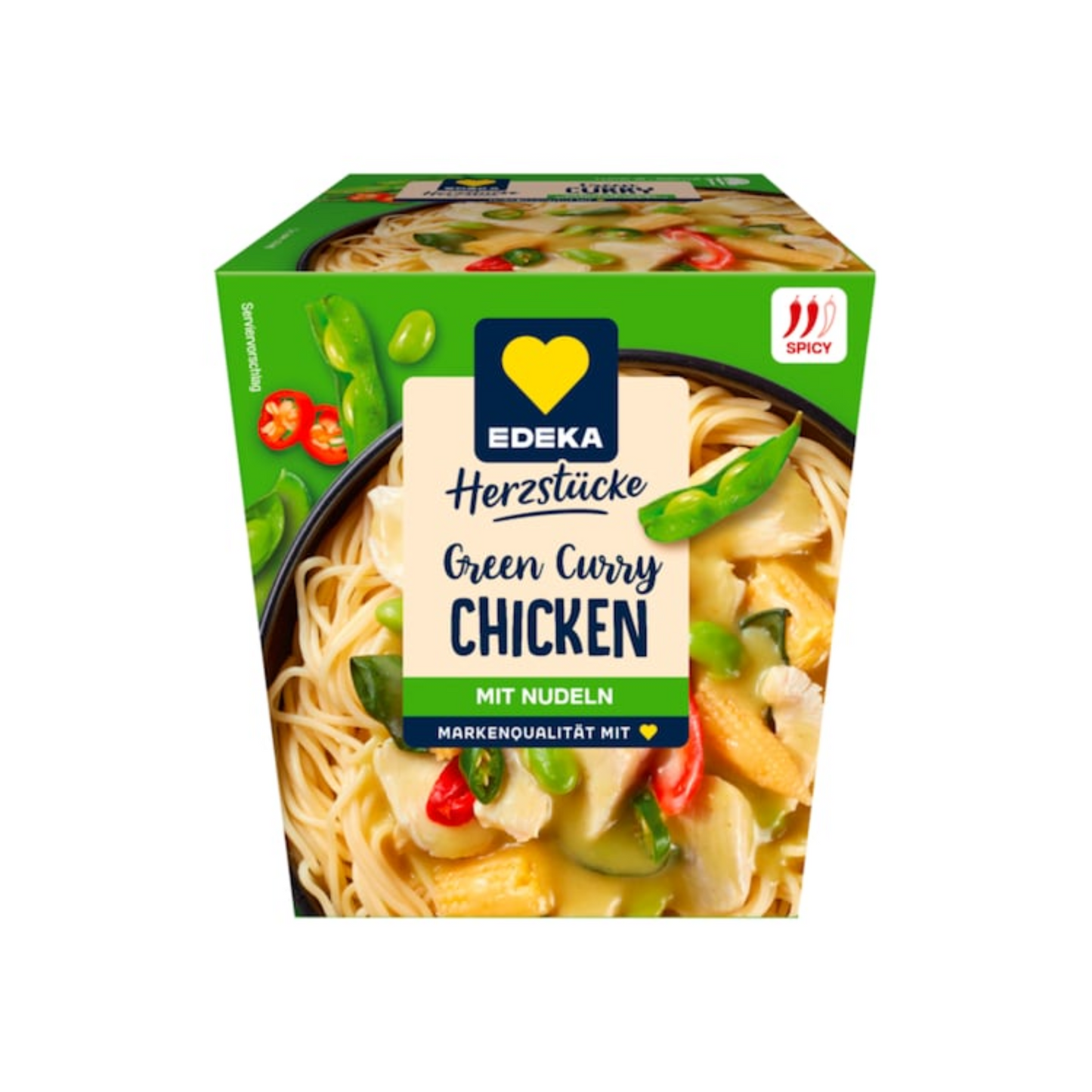 EDEKA Herzstücke Green Curry Hühnchen mit Nudeln 320g