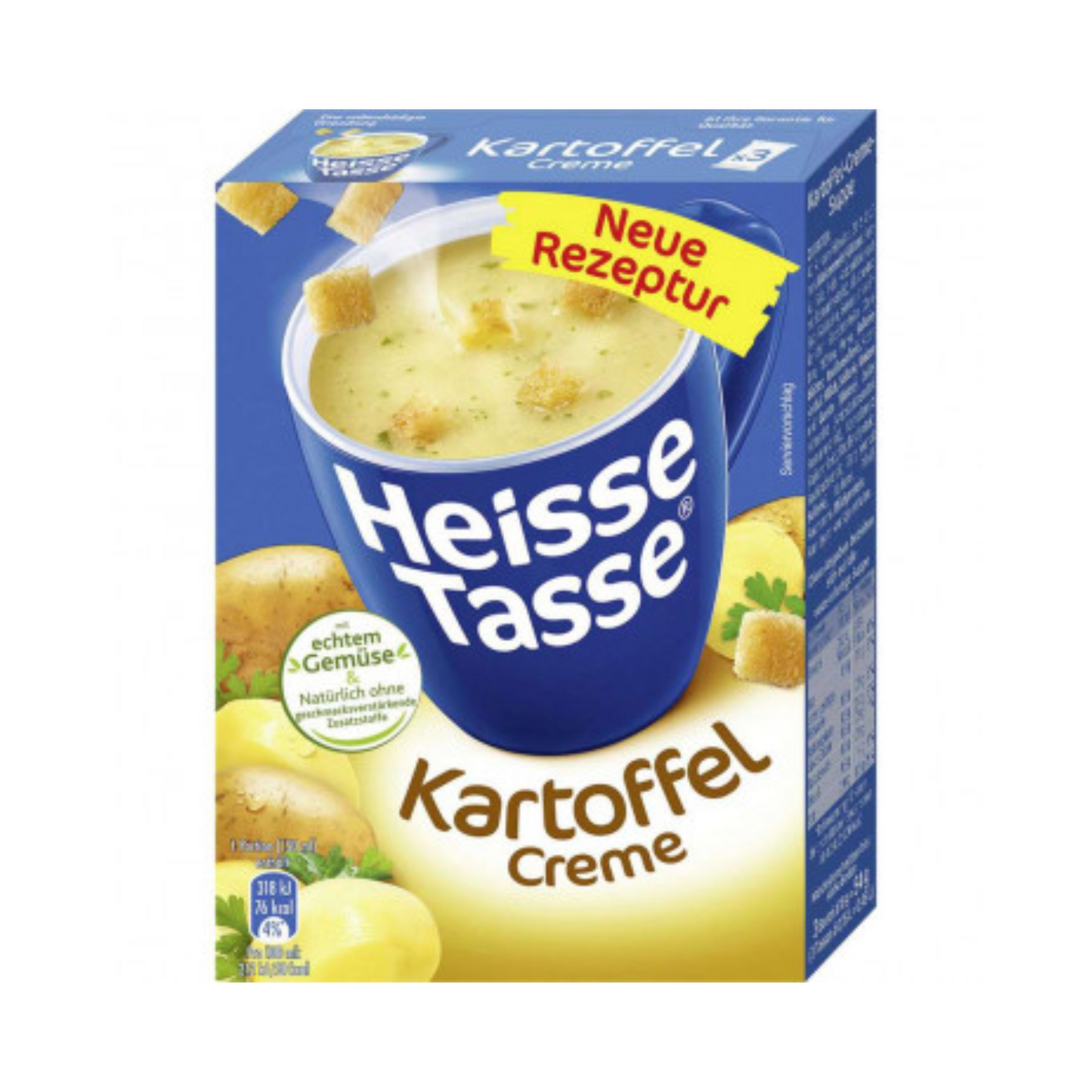 Heisse Tasse Kartoffel Creme für 600ml 74,4g