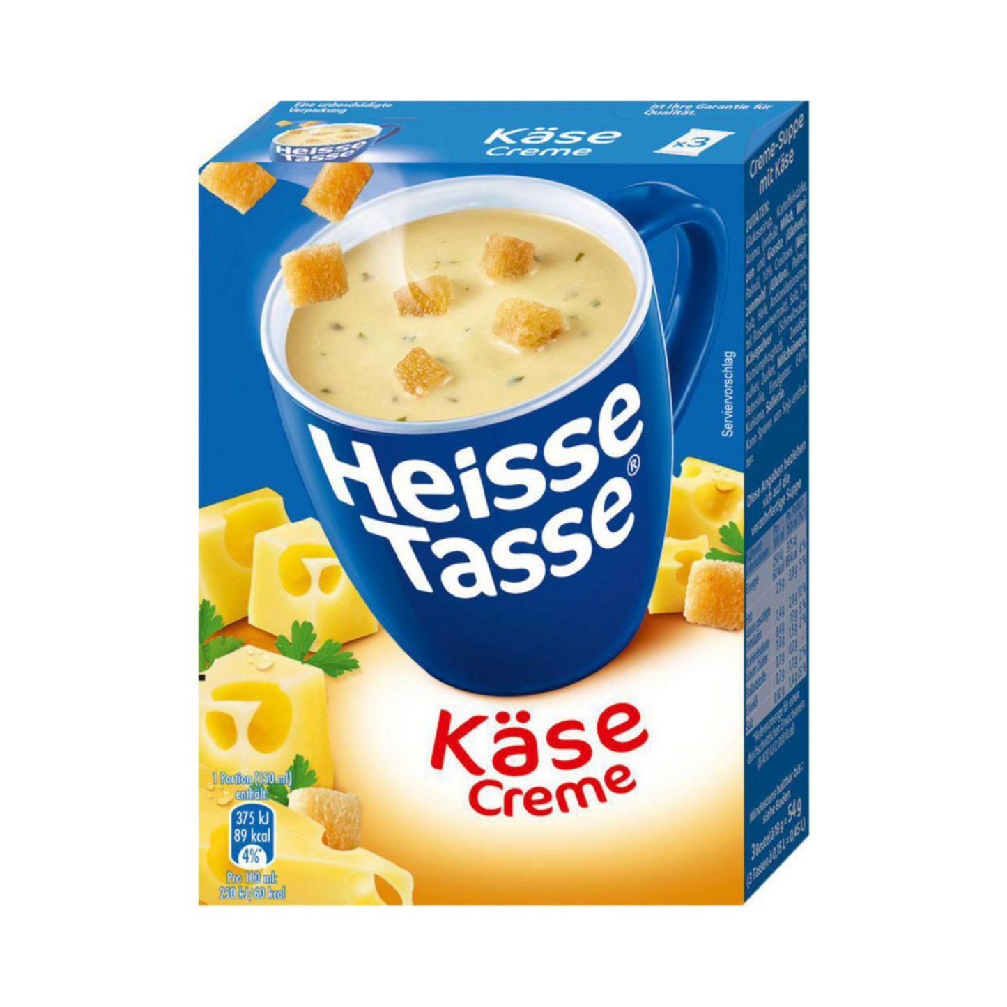 Heisse Tasse Käse Creme für 600ml 78,4g