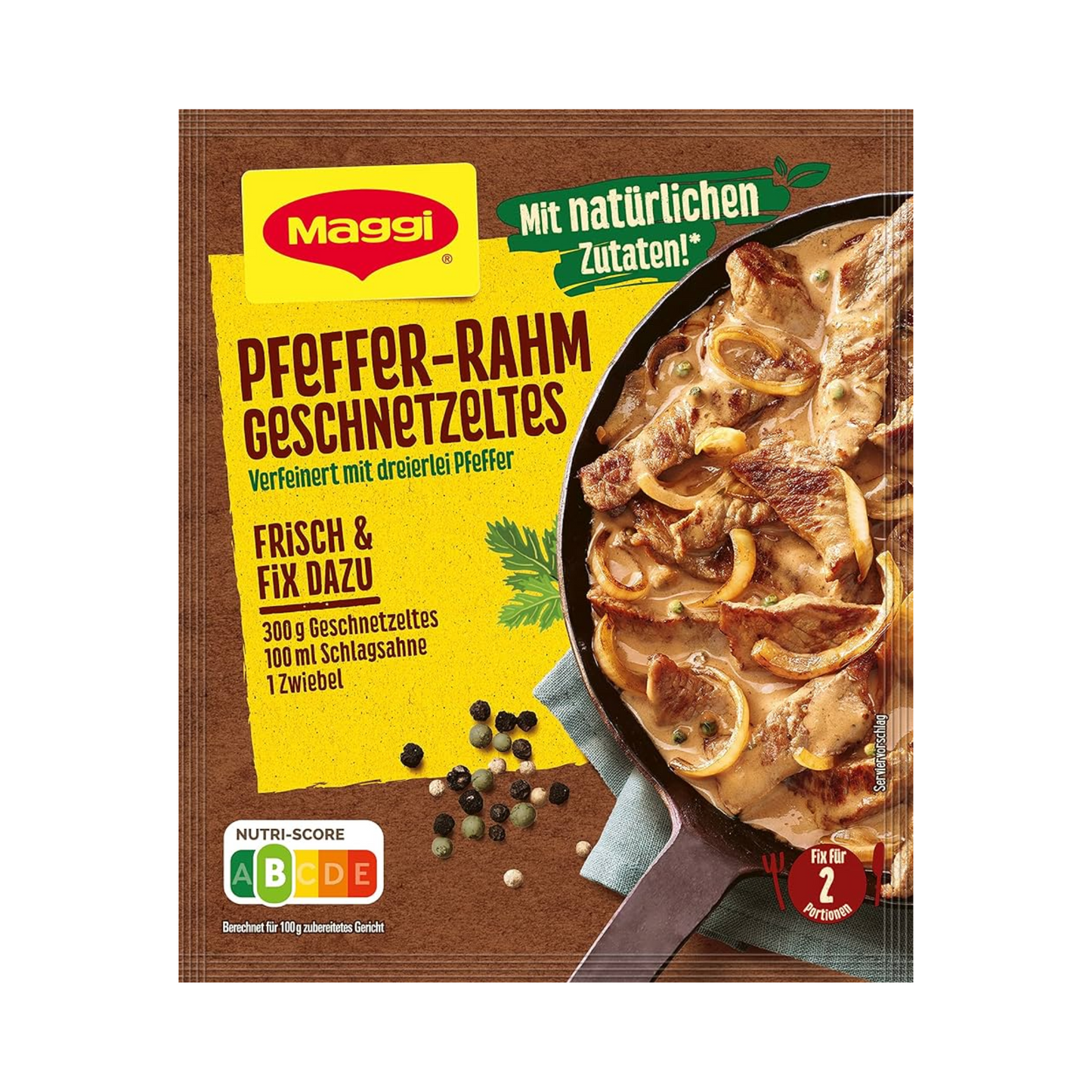 Maggi Fix Pfeffer Rahm Geschnetzeltes 27g