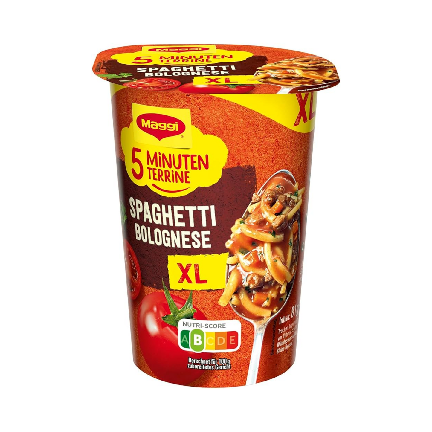 Maggi 5 Minuten Terrine Spaghetti Bolognese XL 81g