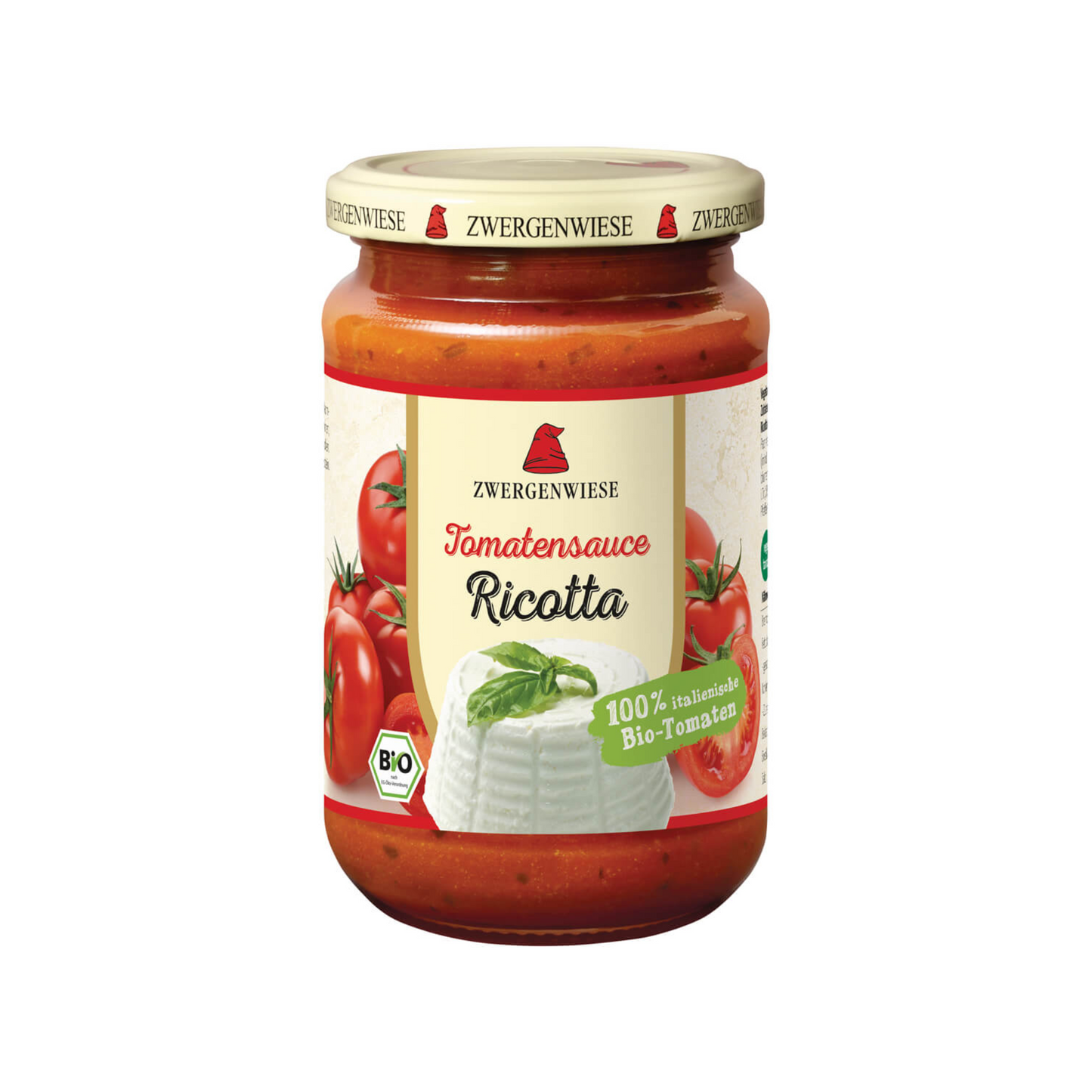 Bio ZwergenwieseTomatensauce Ricotta 340ml
