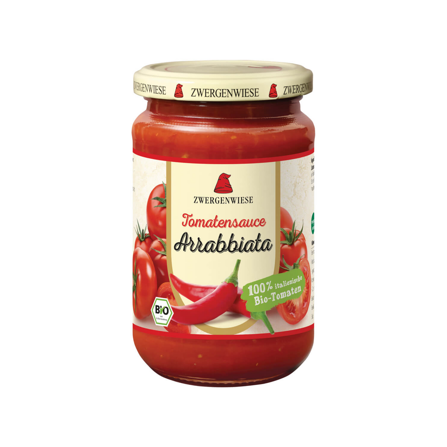 Bio Zwergenwiese Tomatensauce Arrabbiata 340ml