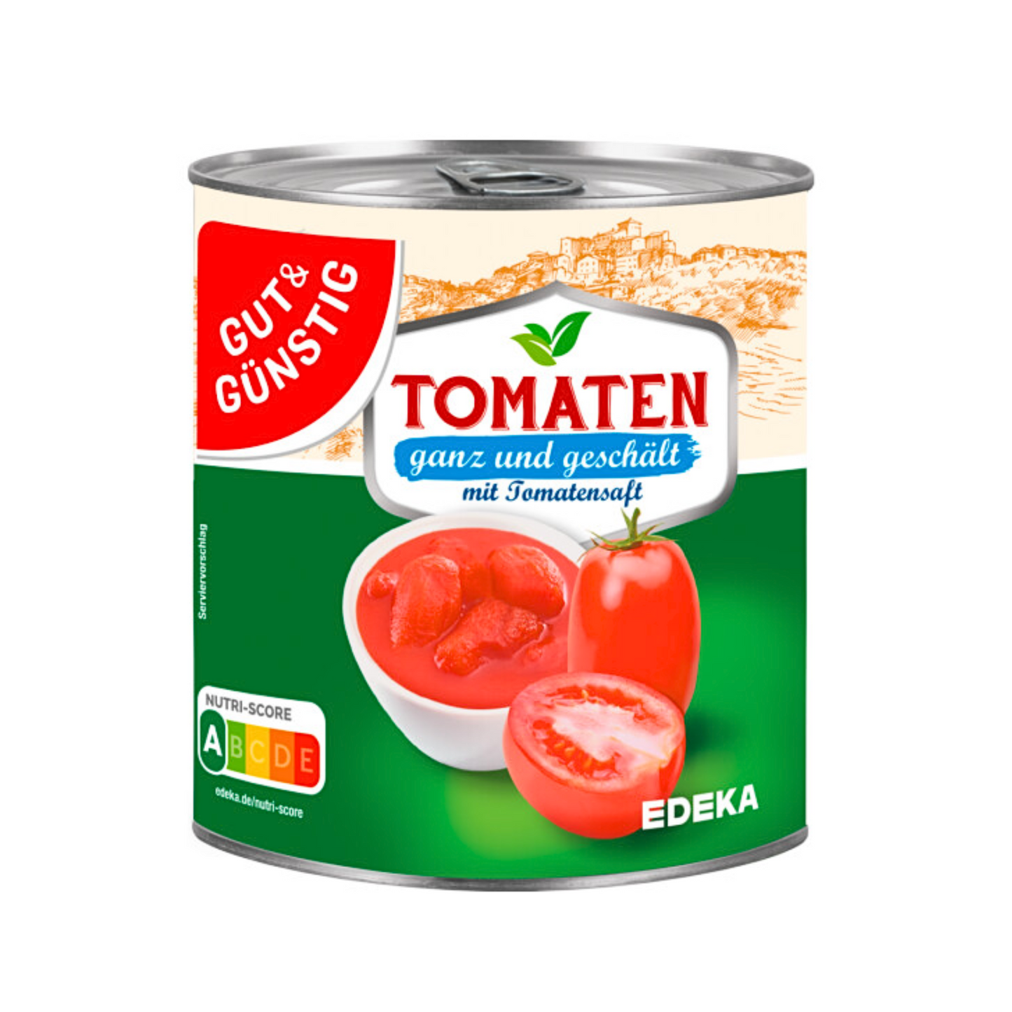 GUT&GÜNSTIG Tomaten ganz und geschält mit Tomatensaft 800g