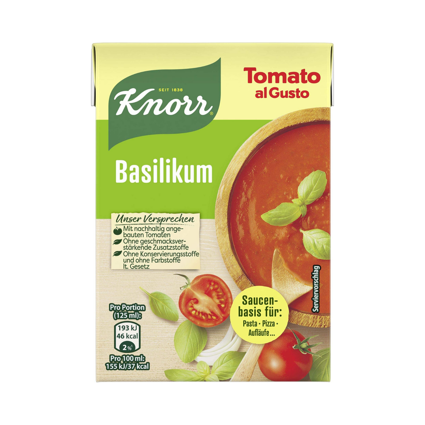 Knorr Tomato al Gusto Basilikum 370g