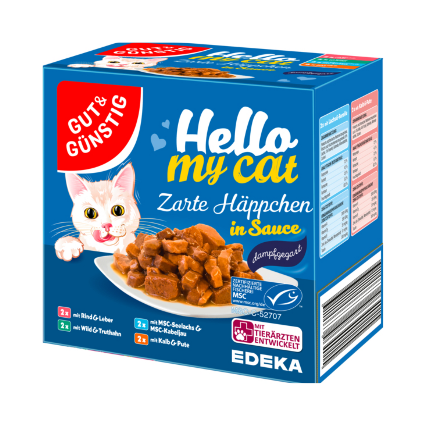 MSC GUT&GÜNSTIG Zarte Häppchen in Sauce 8x100g