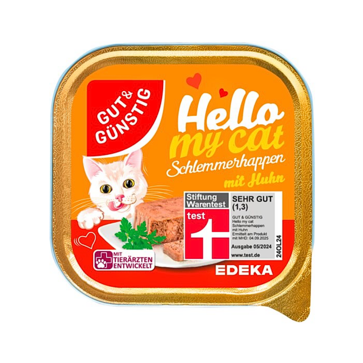 GUT&GÜNSTIG Schlemmerhappen mit Huhn 100g