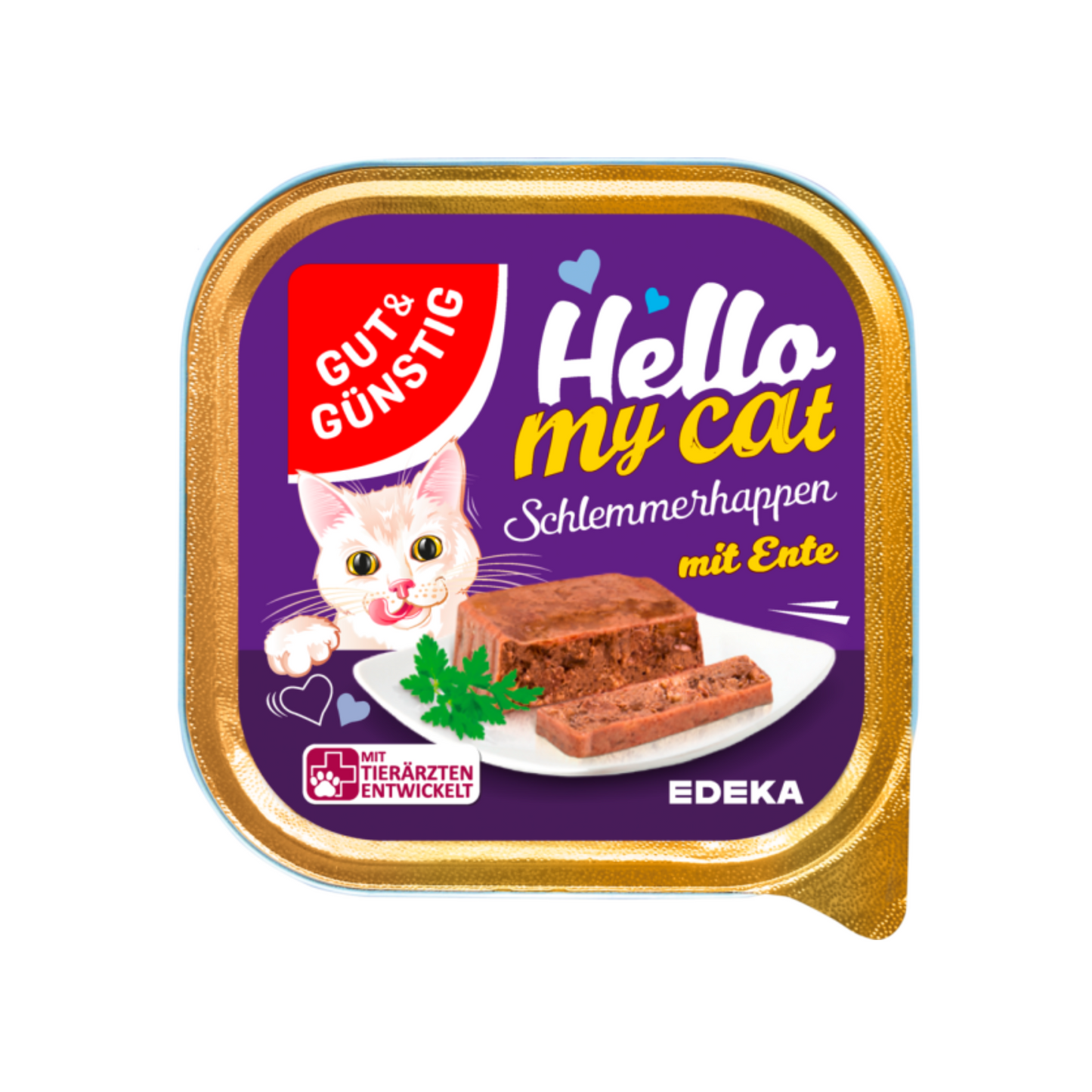 GUT&GÜNSTIG Schlemmerhappen mit Ente 100g