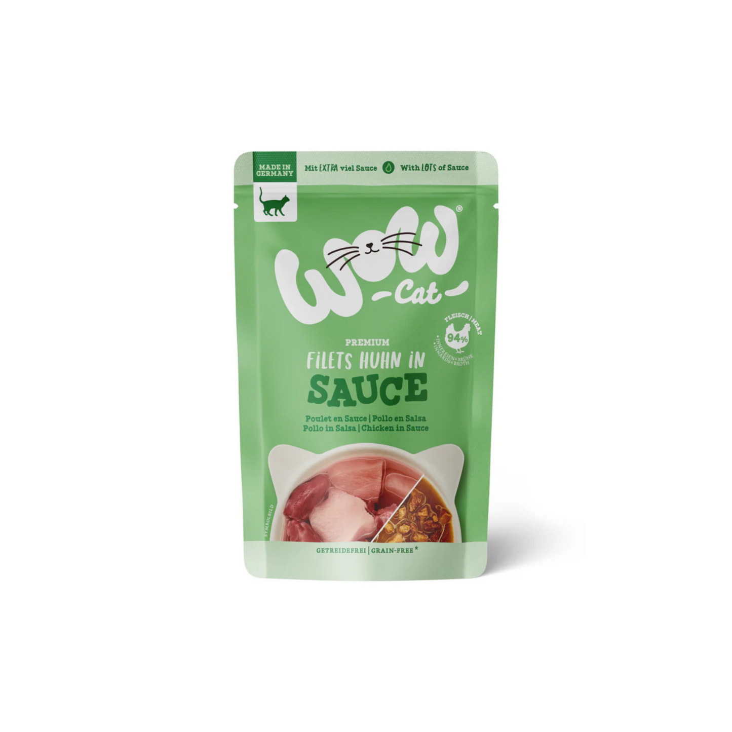 WOW Cat Creamies mit Huhn 5ST 75g