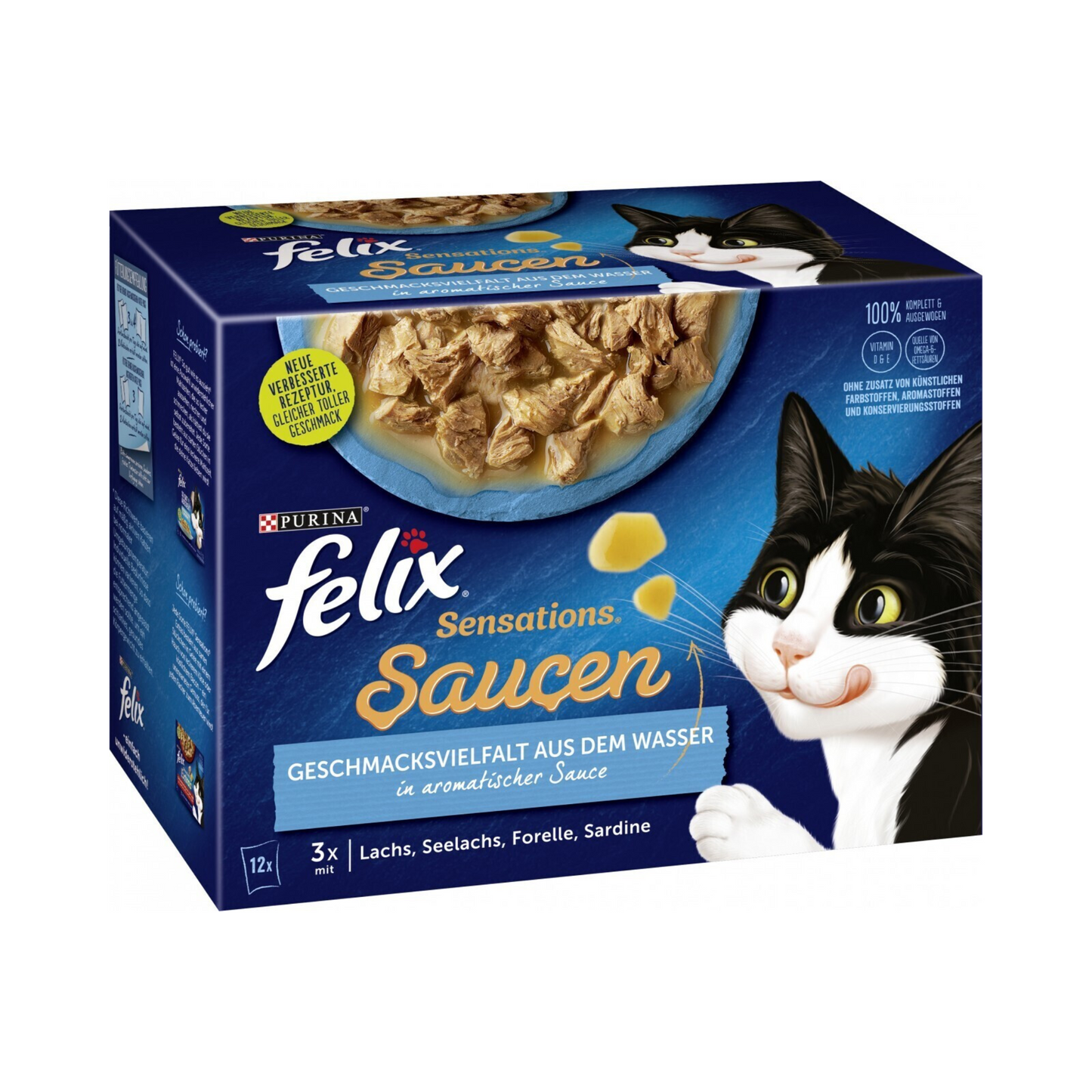 Felix Sensations Soße Geschmacksvielfalt aus dem Wasser 12x85g