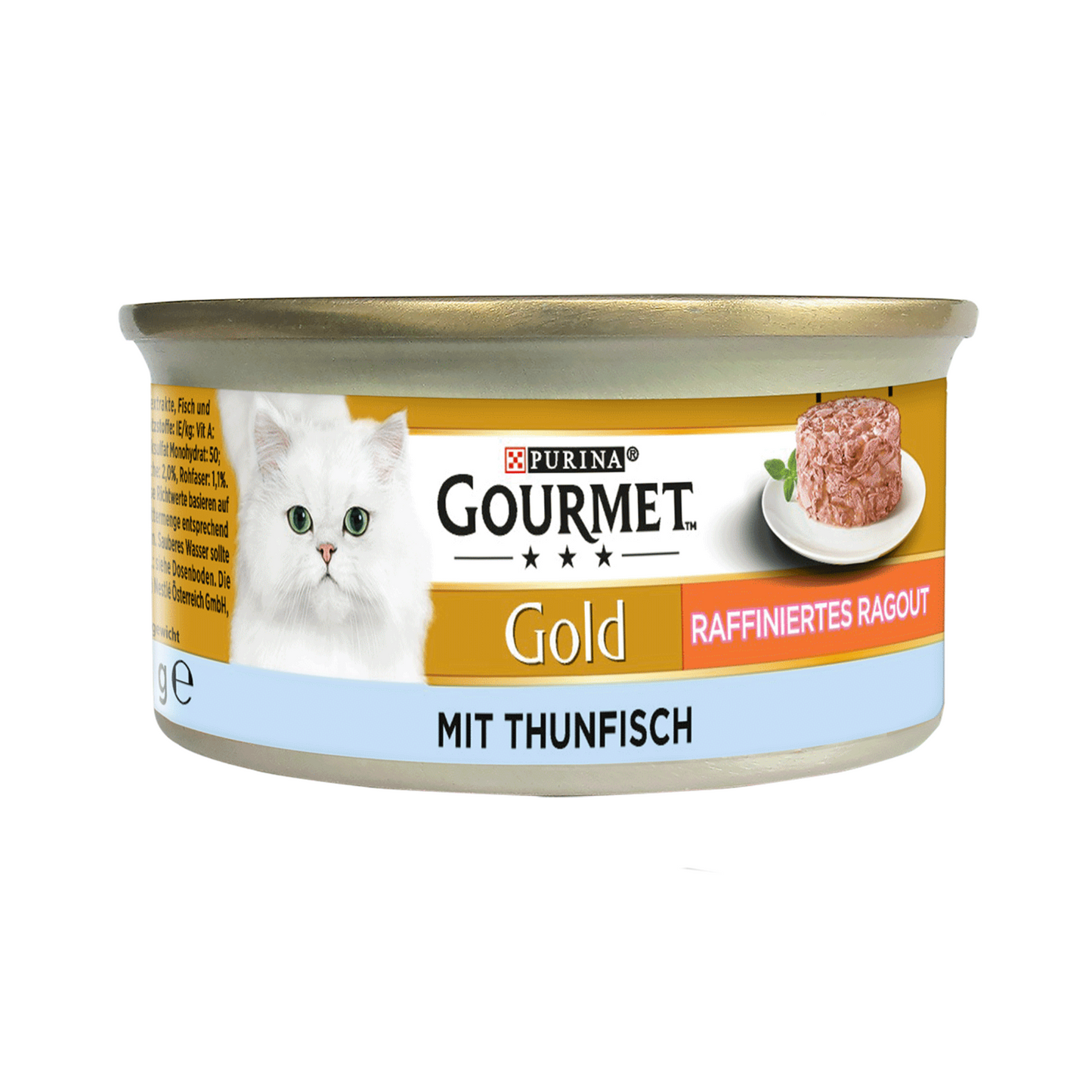 Gourmet Gold Ragout Raffinesse Thunfisch Katzennassnahrung 85g