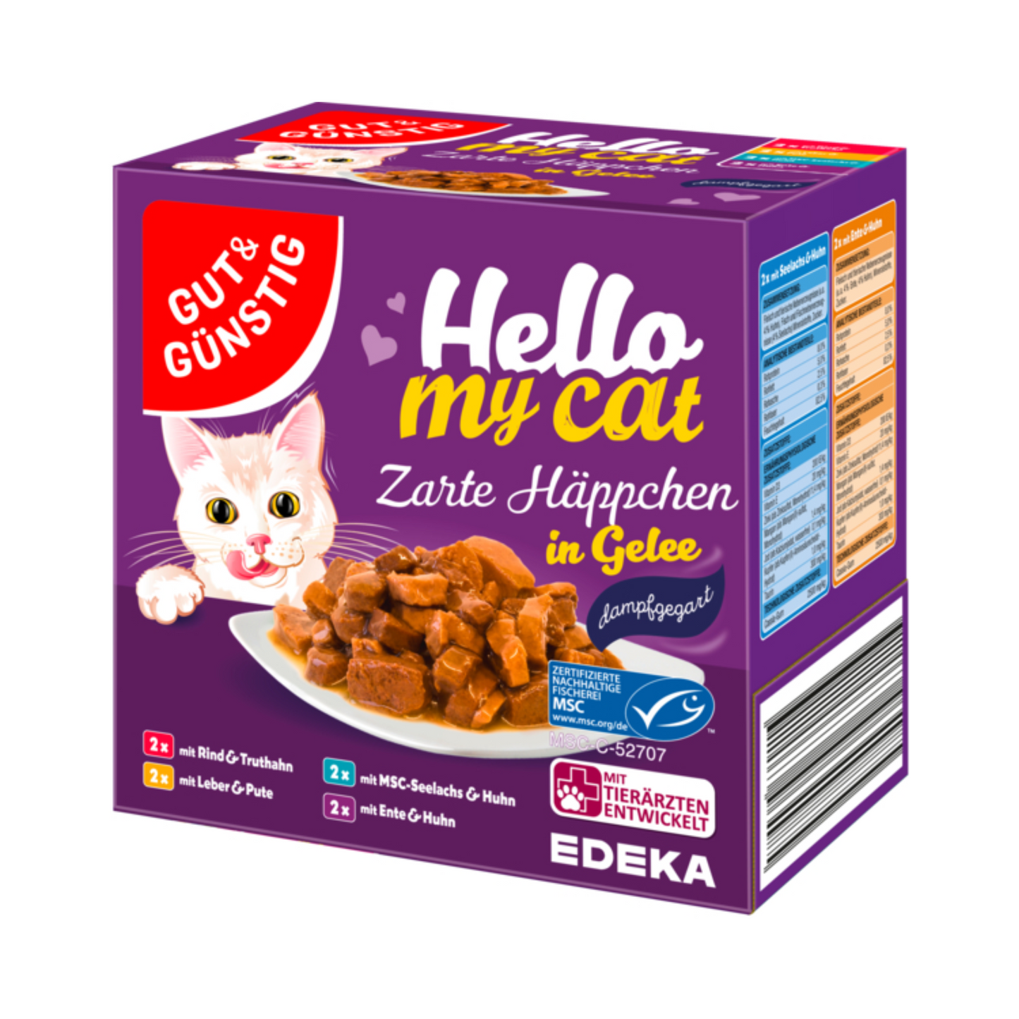 MSC GUT&GÜNSTIG Häppchen in Gelee 8x100g