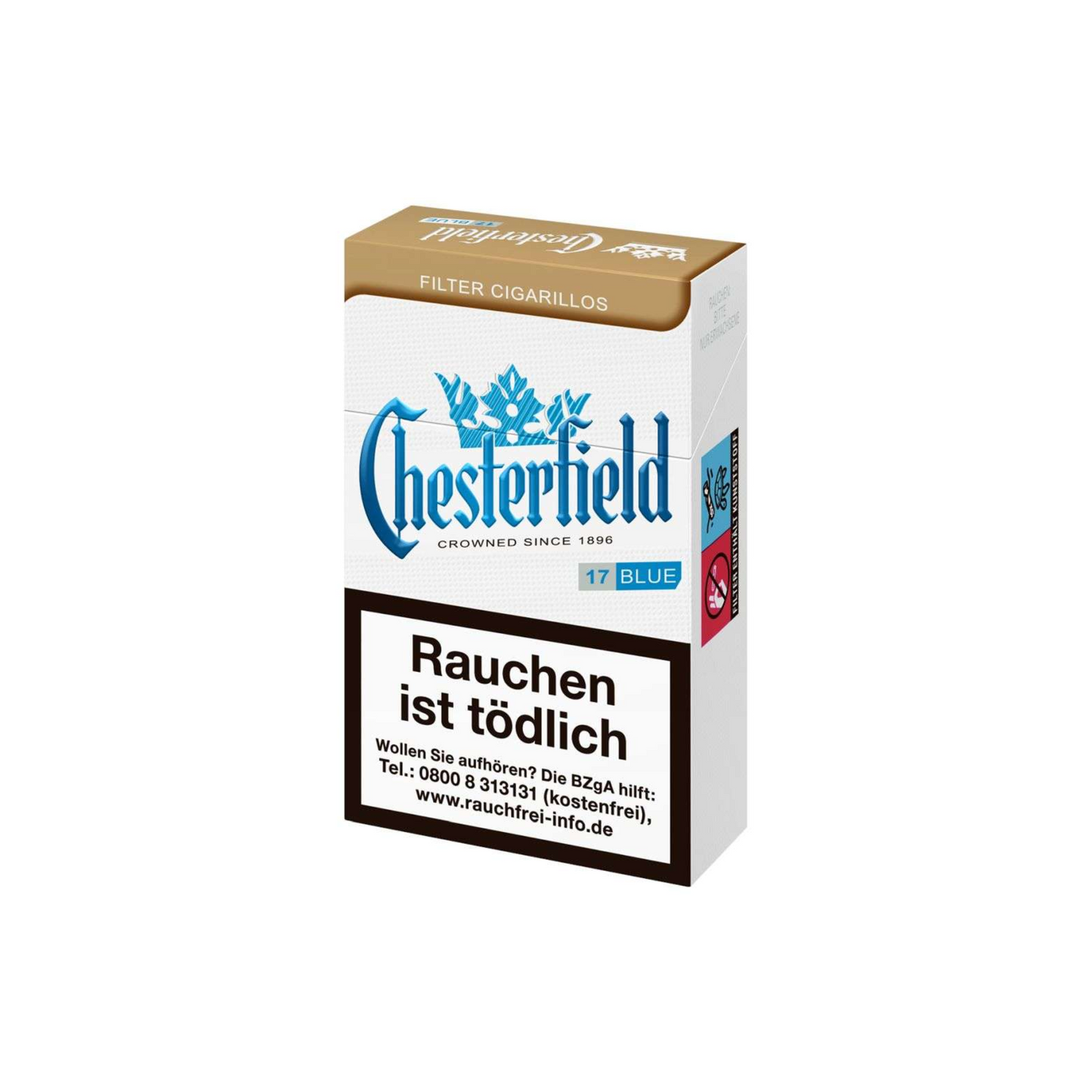 Chesterfield Blue Filter Cigarillos King Size 17ST 3,00