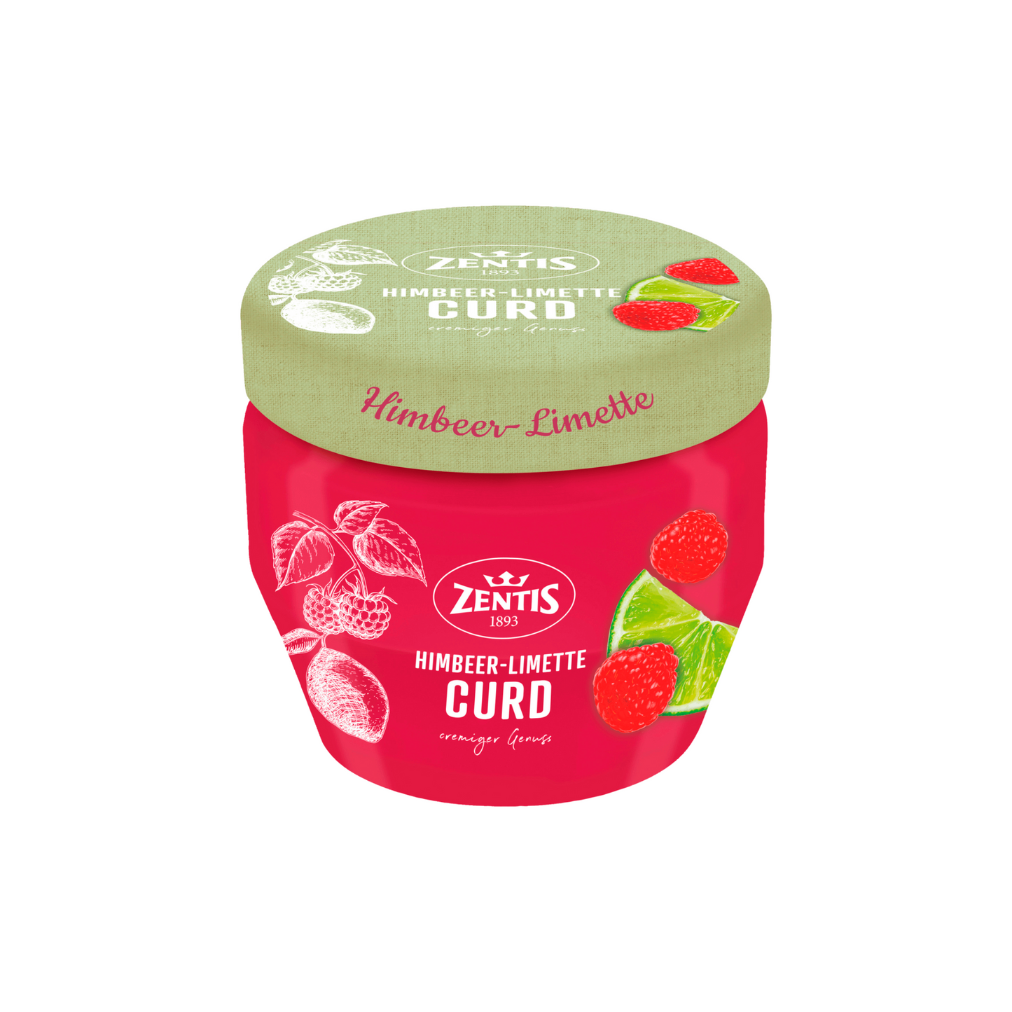 Zentis Himbeer-Limette Curd 220g
