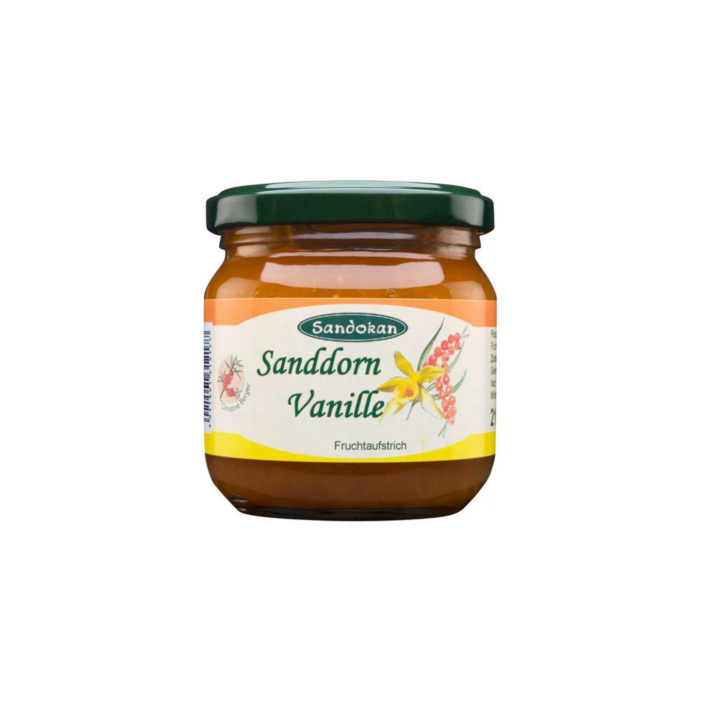 Sandokan Fruchtaufstrich Sanddorn-Vanille 215g