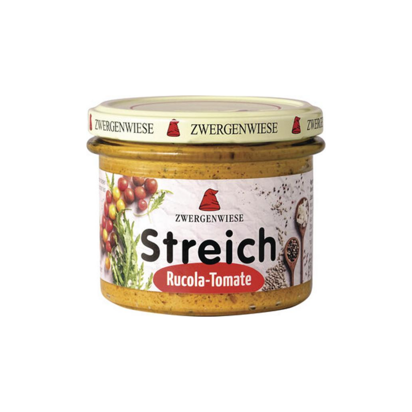 Bio Zwergenwiese Streich Rucola-Tomate glutenfrei 180g