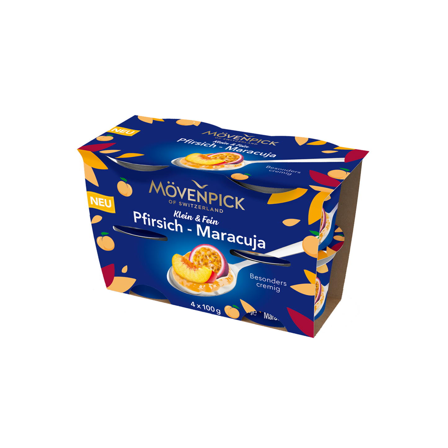 Mövenpick Klein&Fein Pfirsich-Maracuja 4x100g