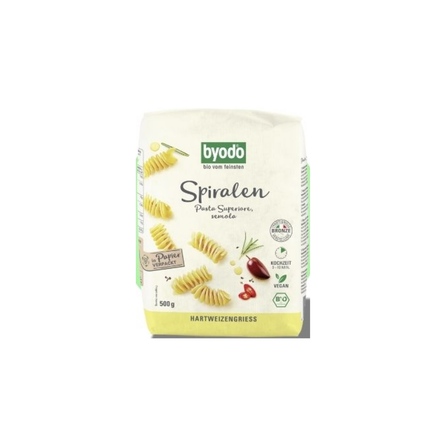 Bio Byodo Spiralnudeln hell 500g
