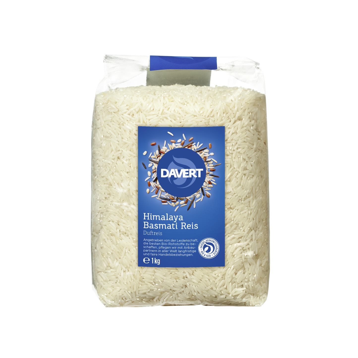 Bio Davert Himalaya Basmati Reis weiß 1kg