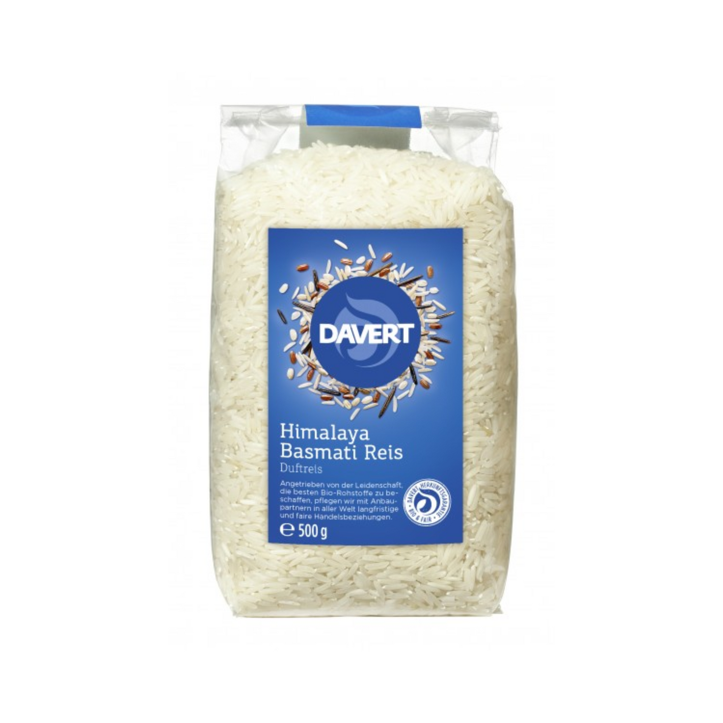Bio Davert Himalaya Basmati Reis weiß 500g