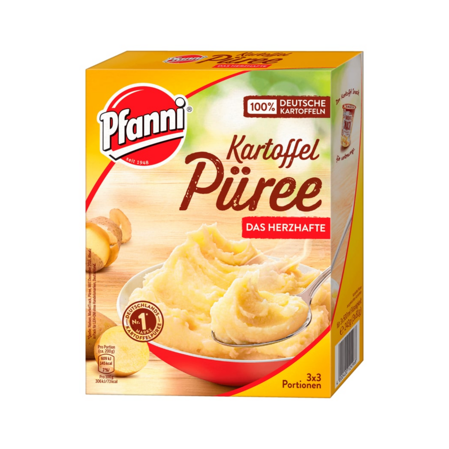 Pfanni Kartoffel Püree Herzhaft 3x3Por.f.1,5l 243g