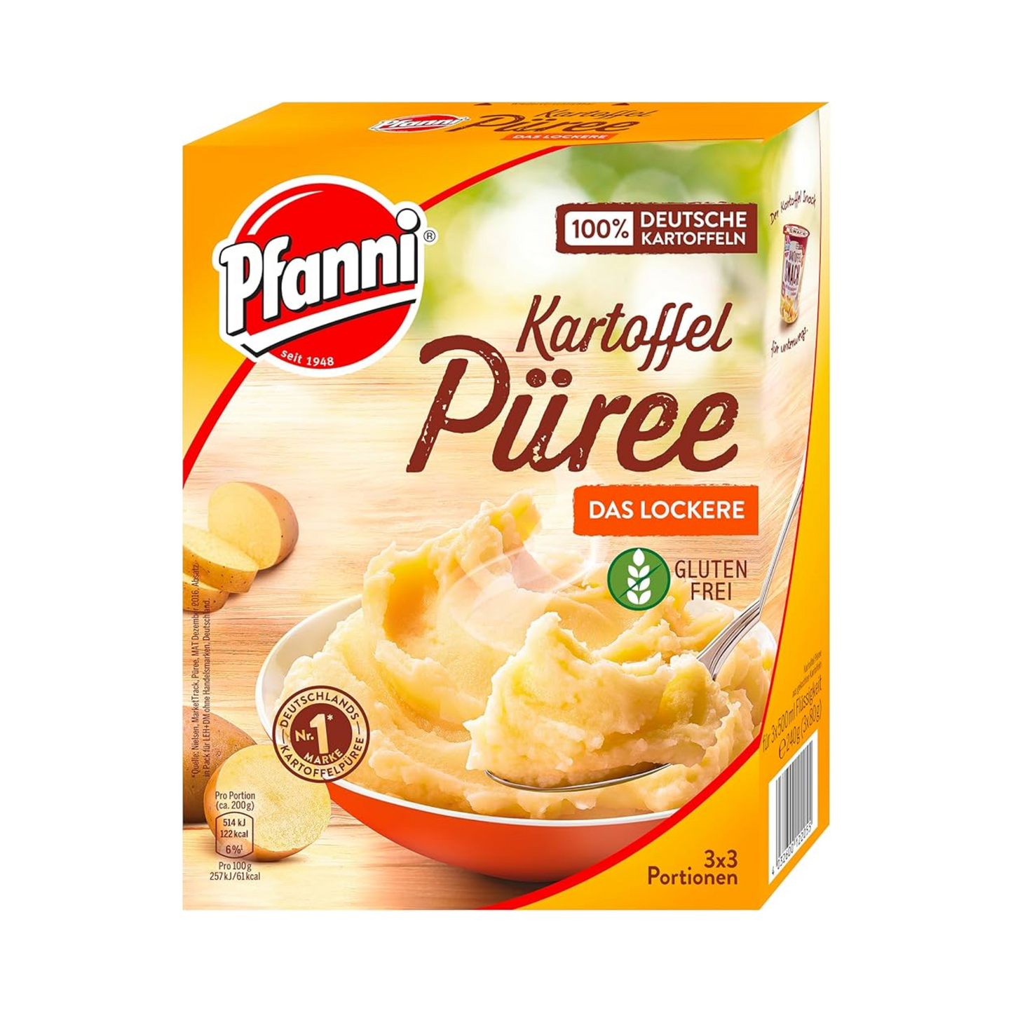 Pfanni Kartoffel Püree Das Lockere 3x3 Por.für 1,5l 240g